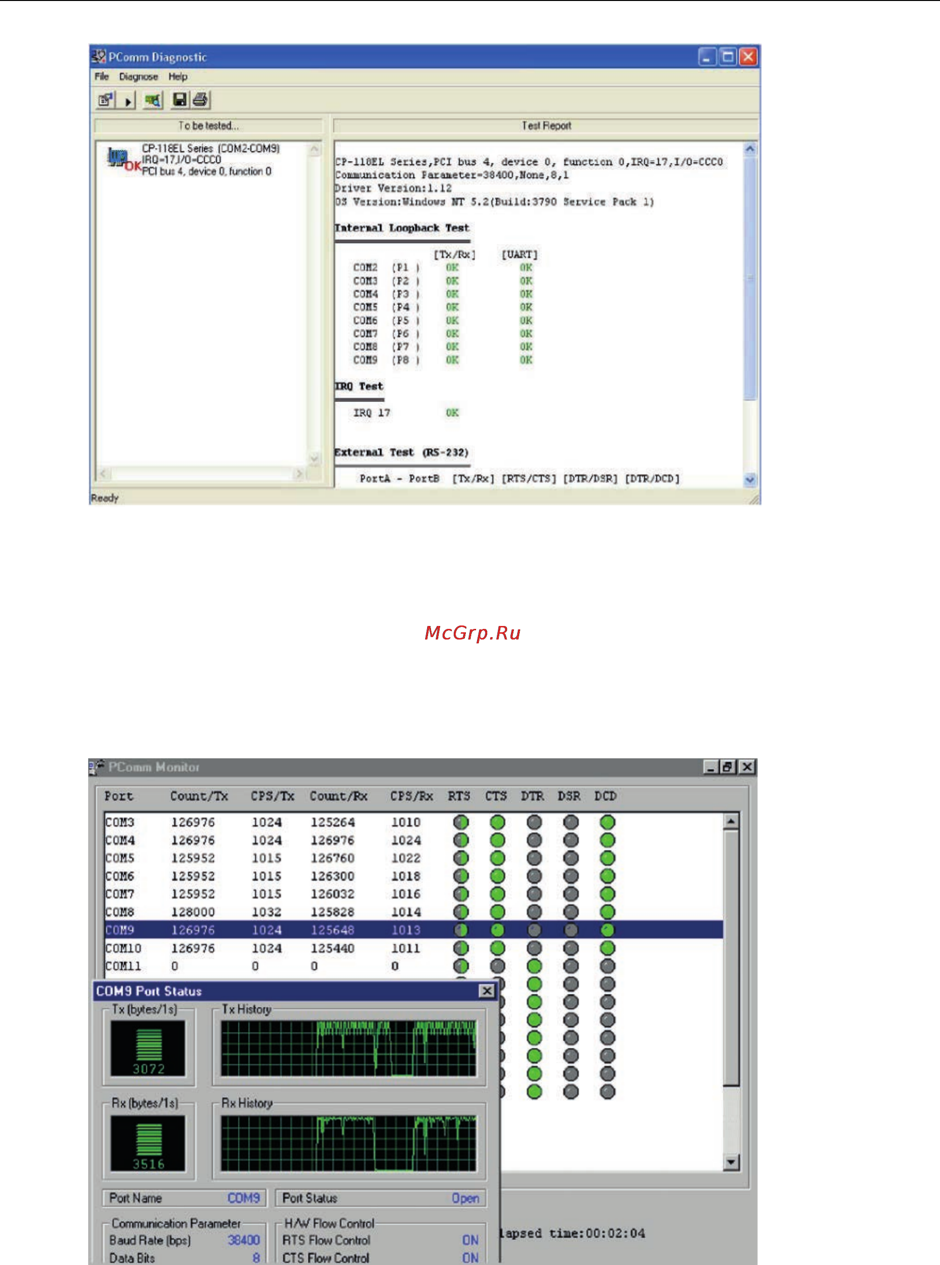 Moxa CP-104UL-T [71/95] Monitor for moxa boards under windows 2000 xp 2003