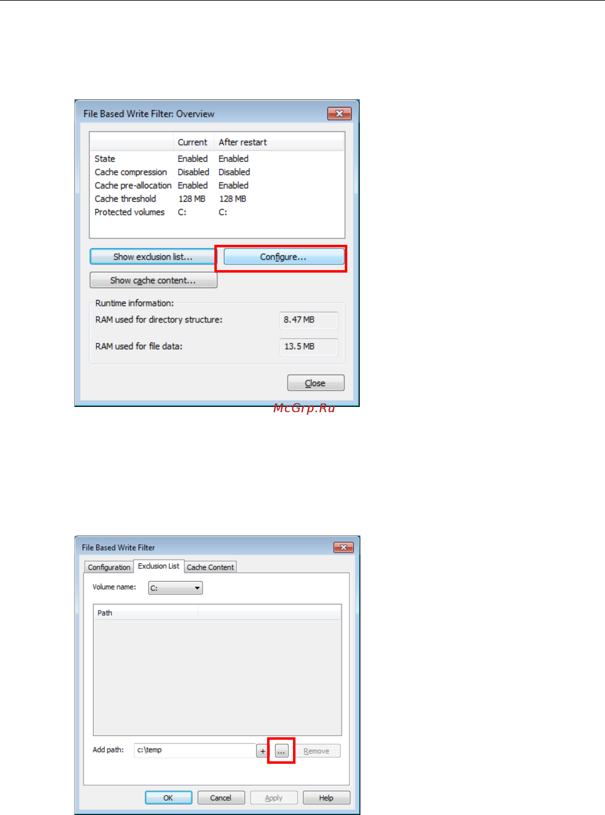 Moxa DA-681A-I-DPP-LX [22/42] Excluding files from fbwf protection