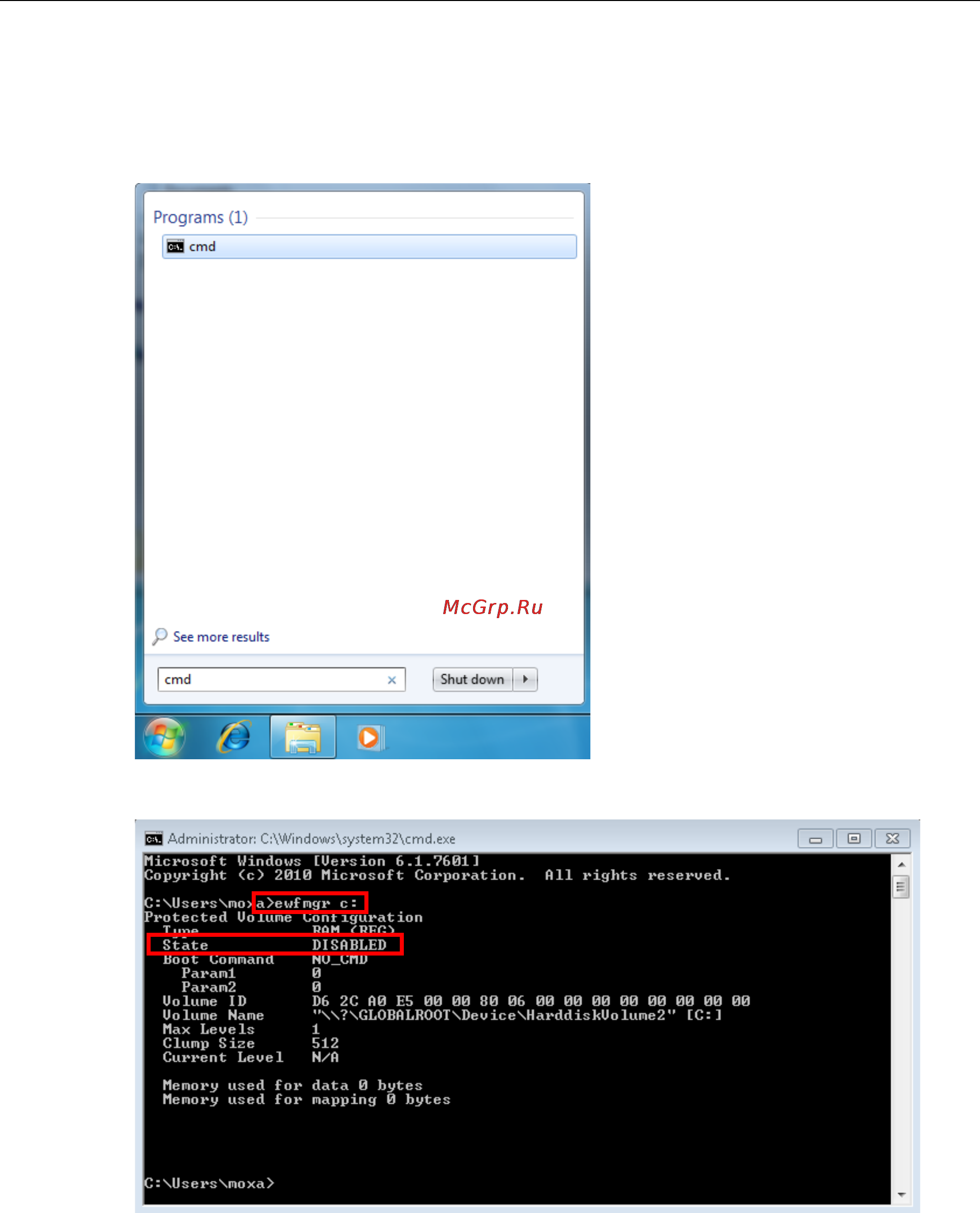 Moxa DA-682A-C7-W7E [11/53] Enabling enhanced write filter