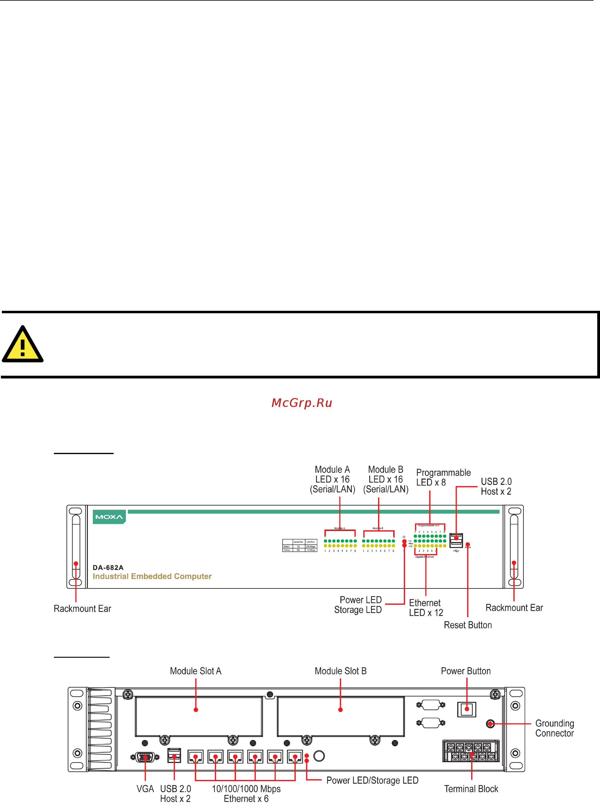 Moxa DA-682A-C7-DPP [7/45] Attention