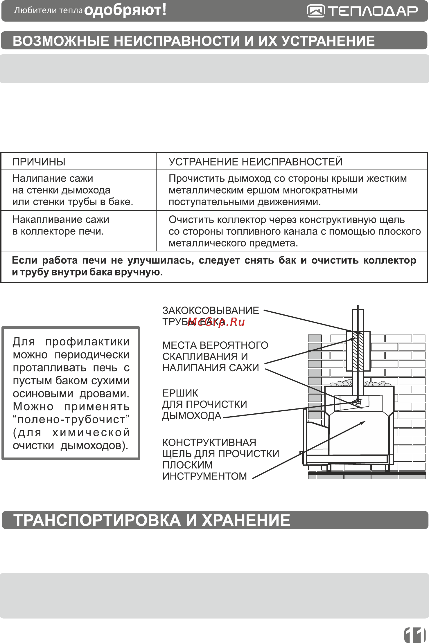 Теплодар Русь Панорама 12 ЛНЗП ПРОФИ Руководство по эксплуатации онлайн [13/24] 170472