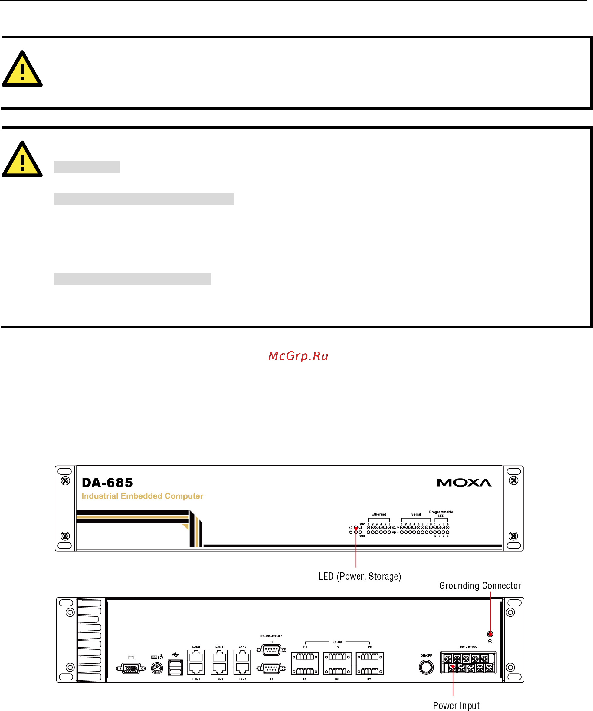 Moxa DA-685-LX [13/40] Connecting the power supply