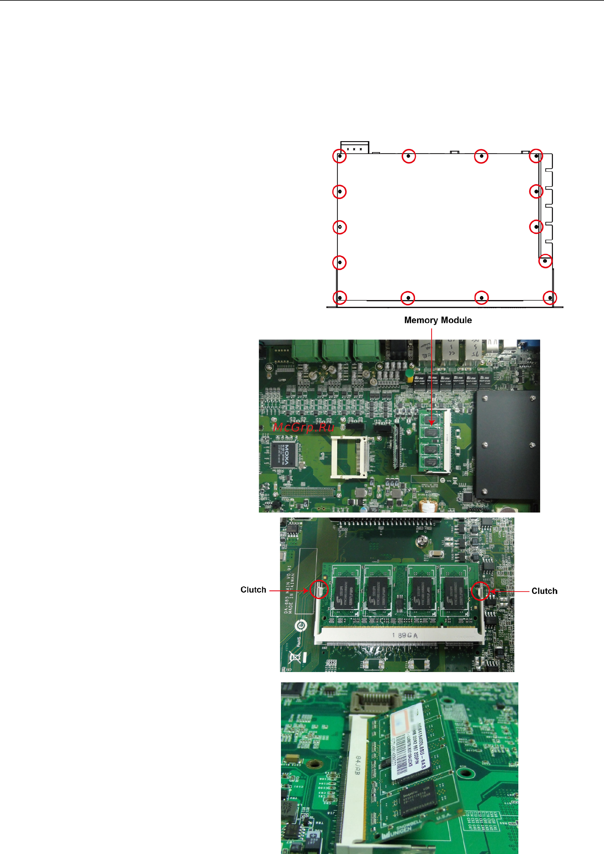 Moxa DA-685-LX [20/40] Upgrading the memory module