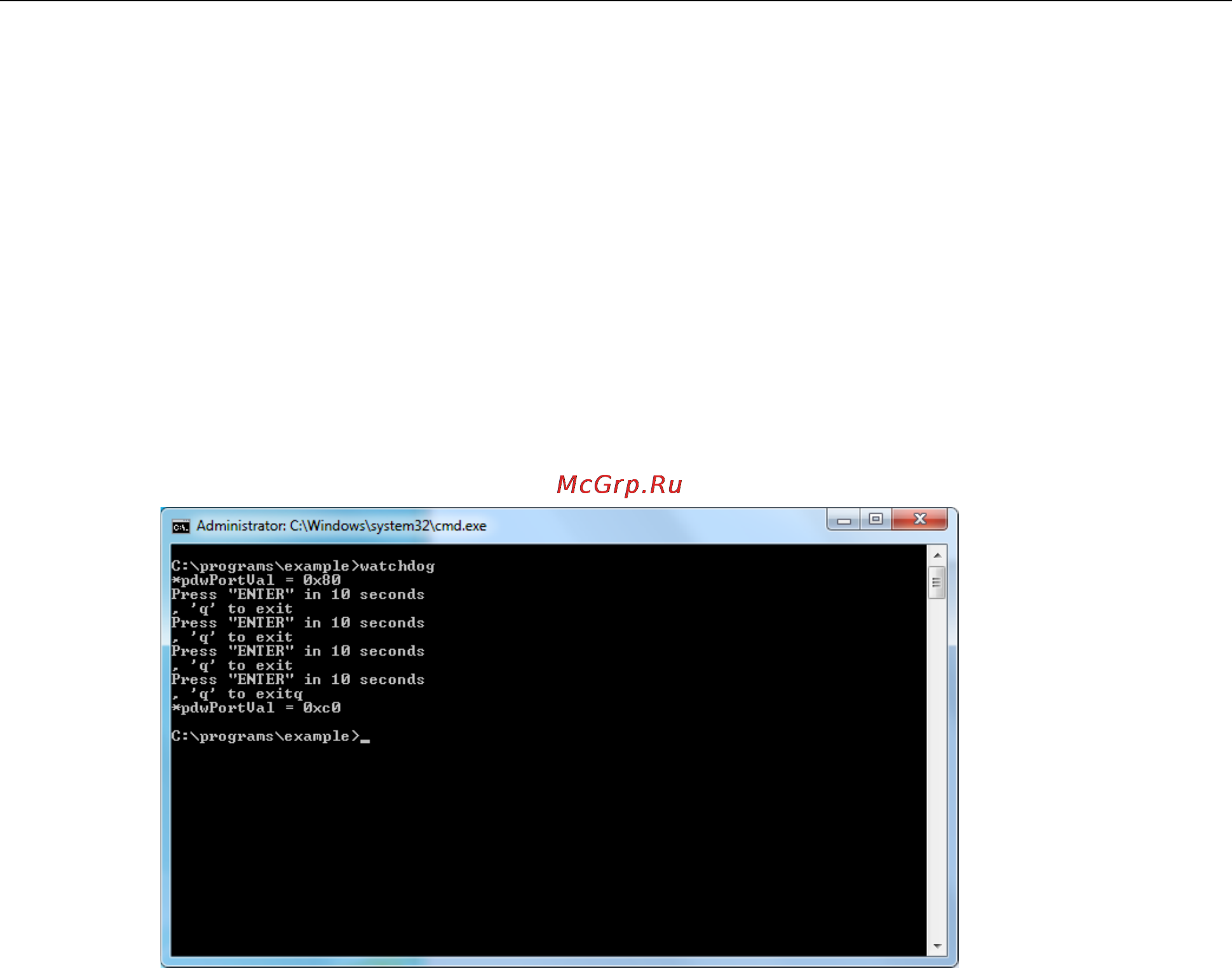 Moxa DA-685-W7E [22/38] The watchdog control code walkthrough