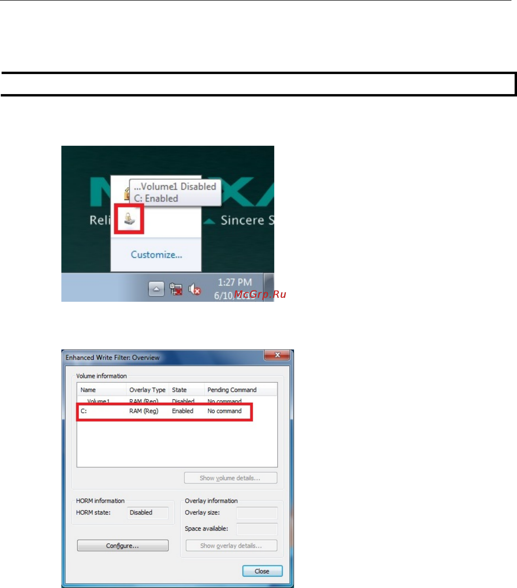 Moxa V2201-E2-T [17/61] Committing data and or disabling ewf