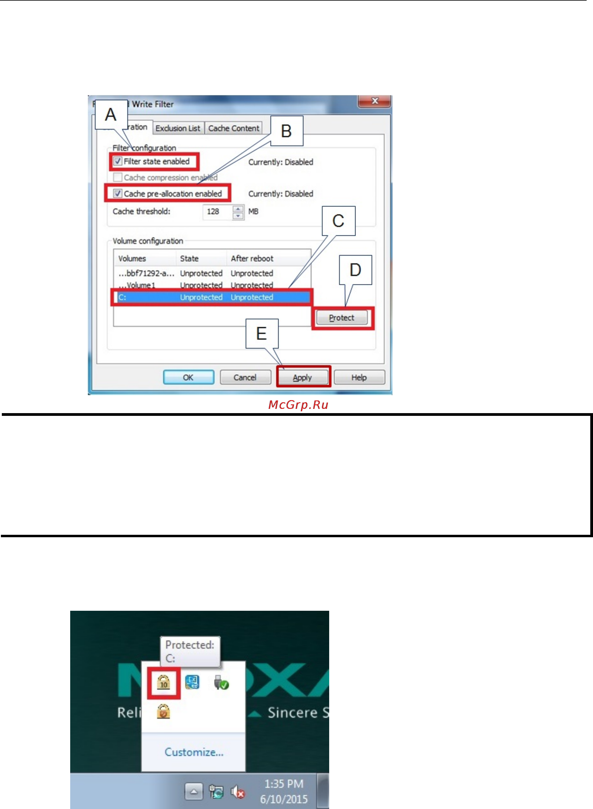 Moxa V2201-E4-W-T [20/61] V2201 series windows software enabling embedded filters