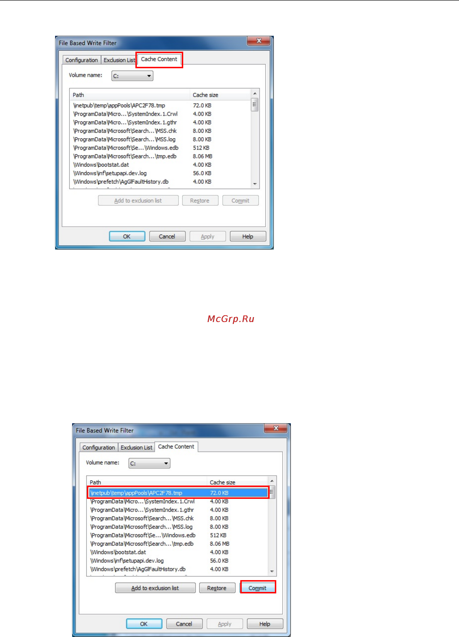 Moxa V2201-E2-W-T [22/61] Managing temporary files cached in the overlay