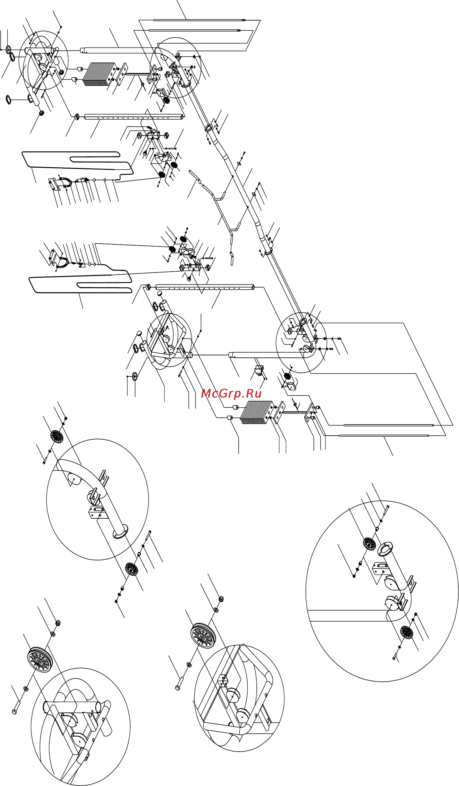 Bronze Gym D-005 Кроссовер [7/11] Exploded picture