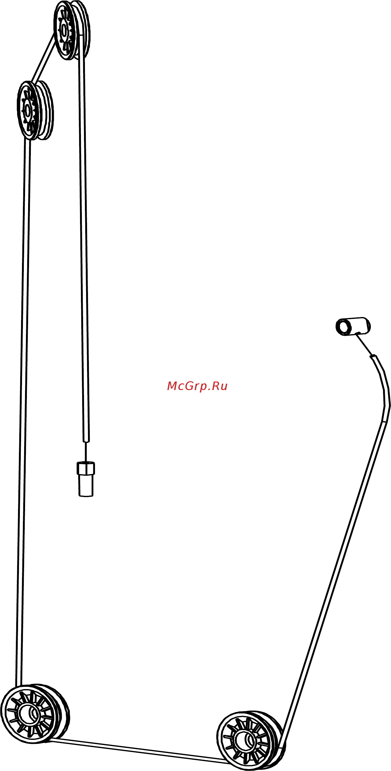 Bronze Gym D-006 [6/14] Cable routing diagram