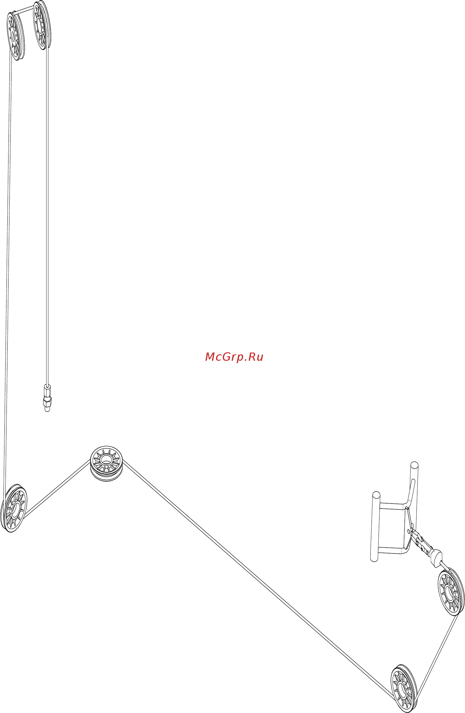 Bronze Gym D-012A [6/13] Cable routing diagram