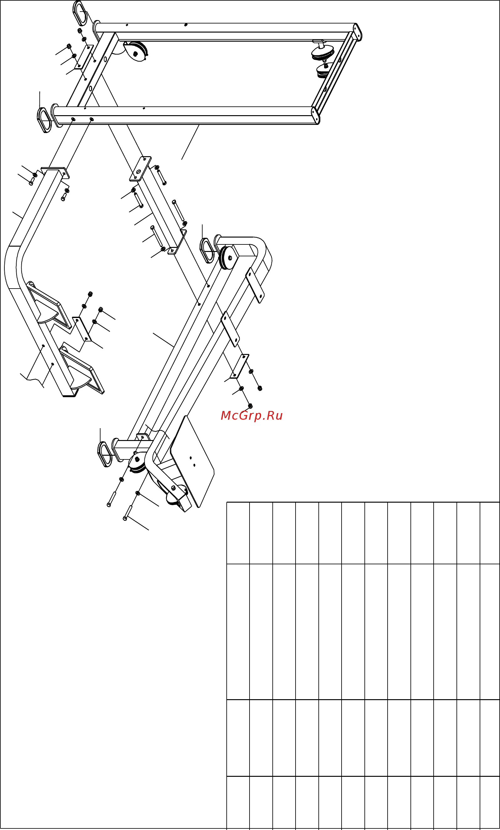 Bronze Gym D-012A Горизонтальная тяга [9/13] Junction plate