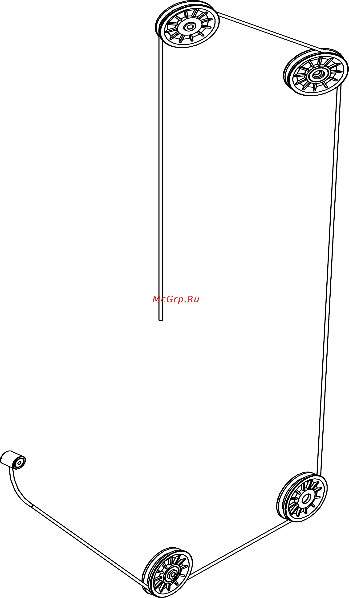 Bronze Gym D-014 [6/14] Cable routing diagram