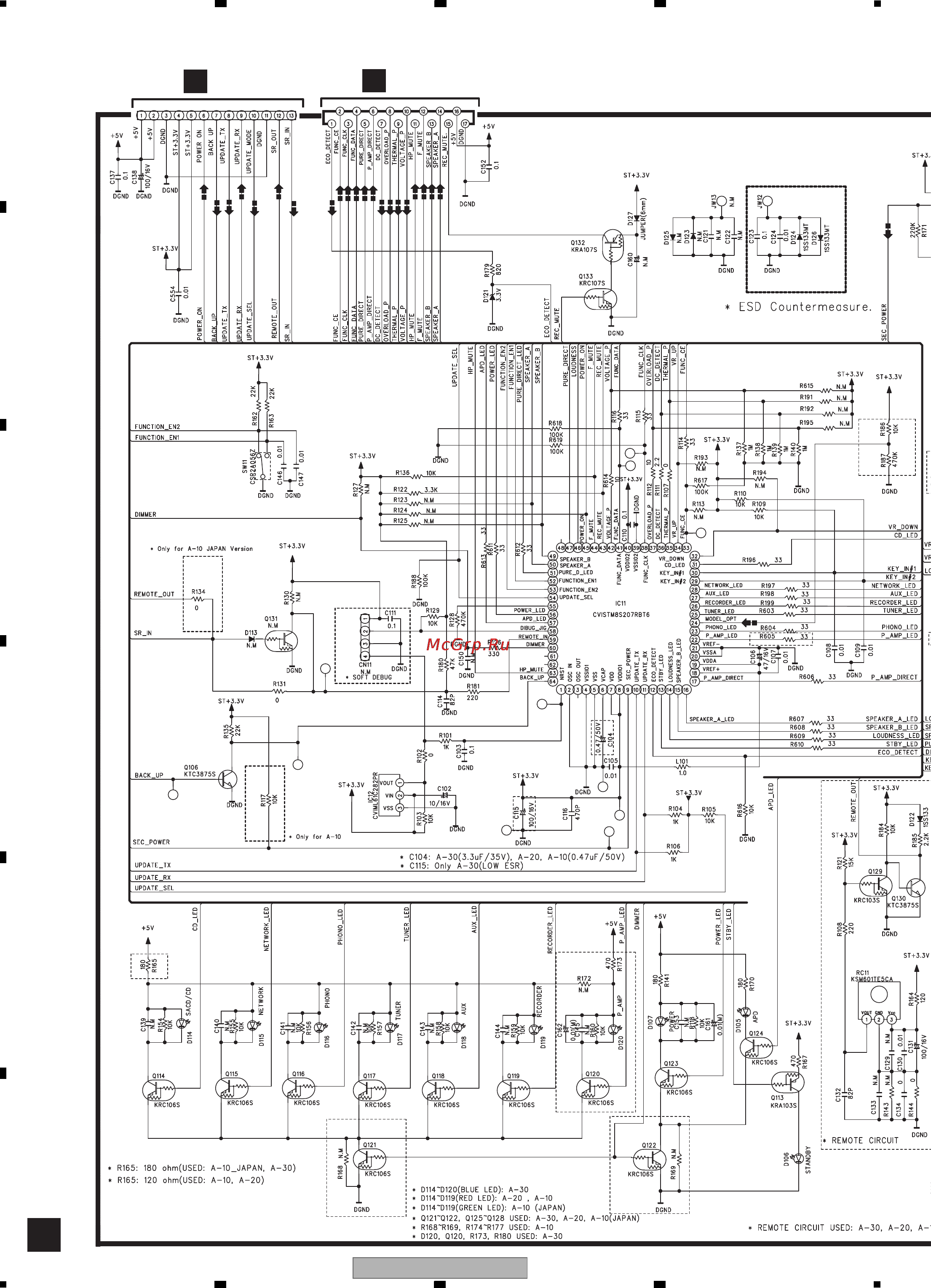 Pioneer A-30-K [42/57] Front assy and second power sw assy a 30 a 20