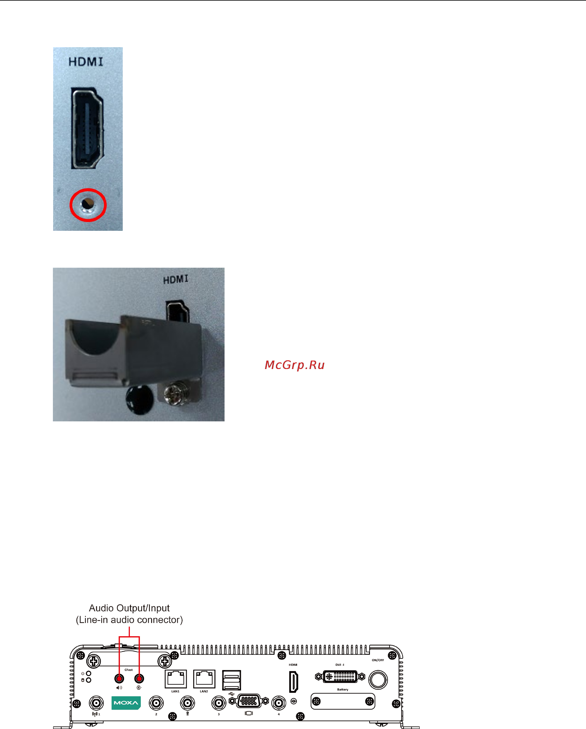 Moxa V2403-C3-W-T [25/47] Connecting to a vga monitor