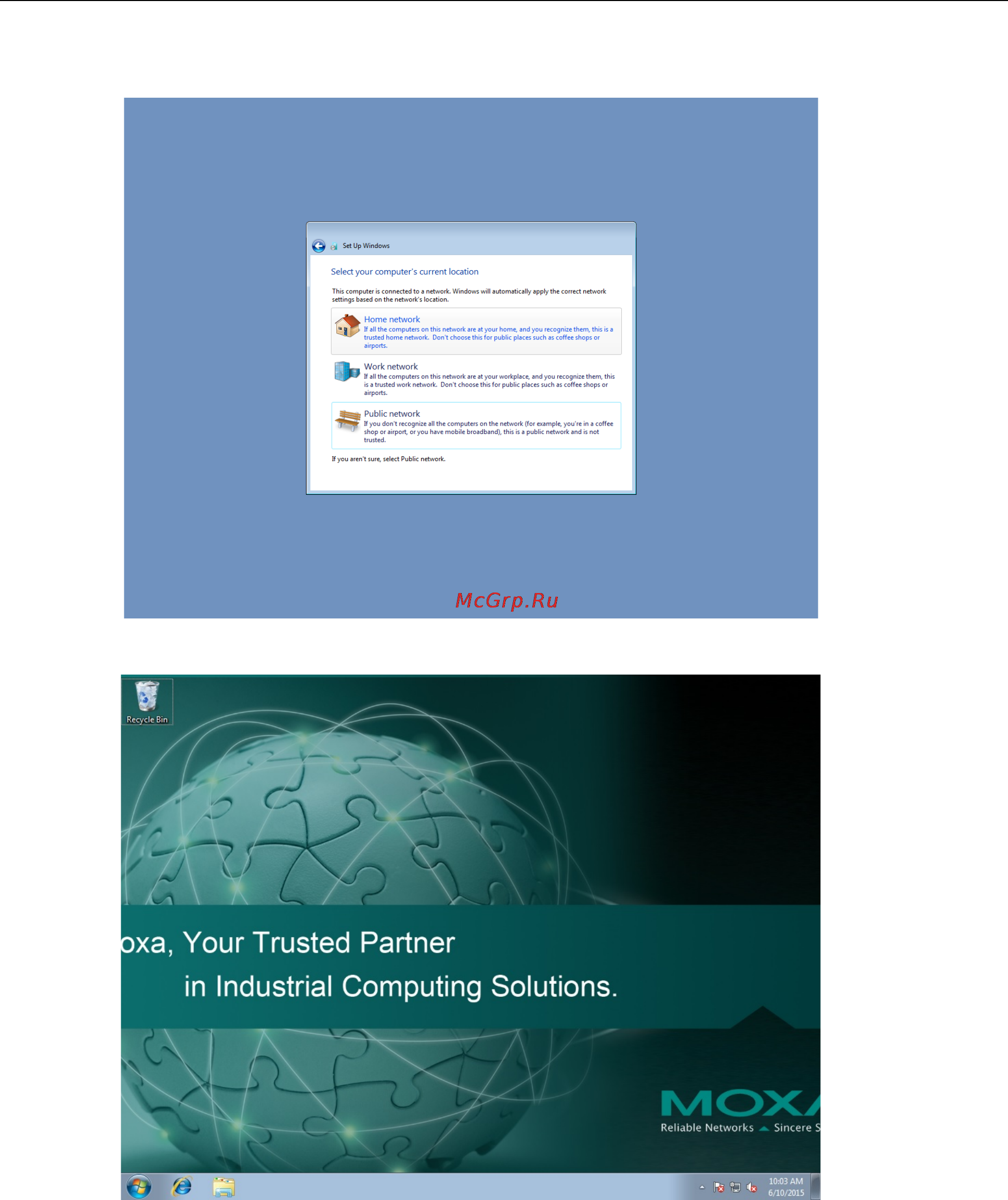 Moxa V2403-C3-W-T [10/63] V2403 series windows software system initialization