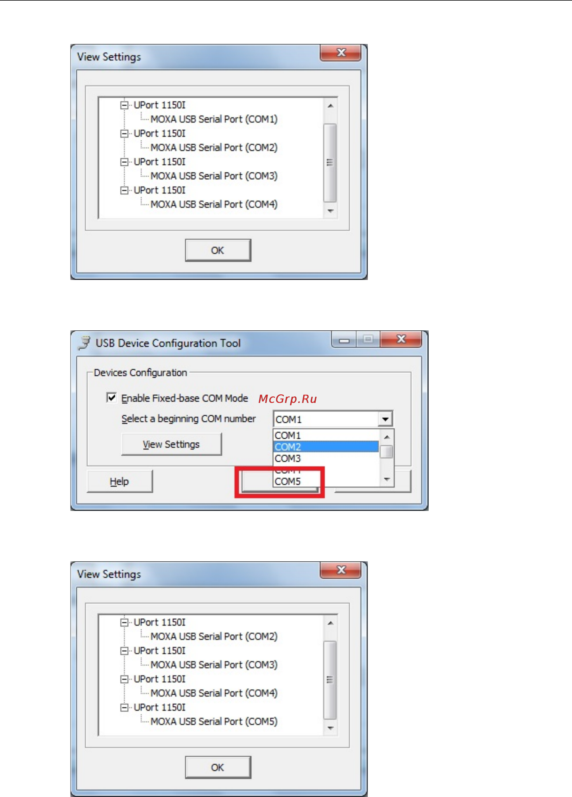 Moxa V2403-C2-T-W7E [15/63] V2403 series windows software configuring the serial interface