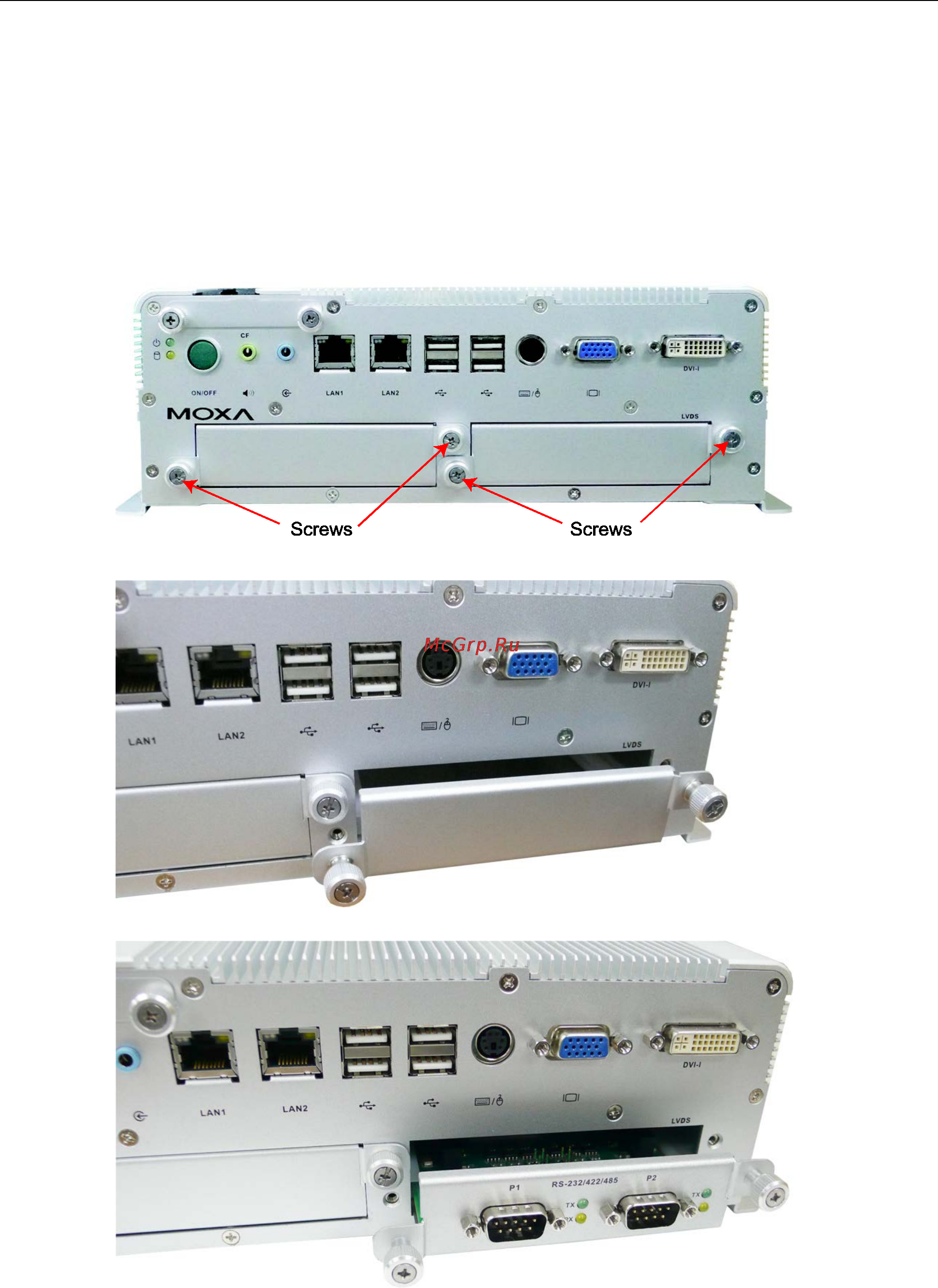 Moxa V2406-24I-CT-XPE [27/48] Inserting expansion modules