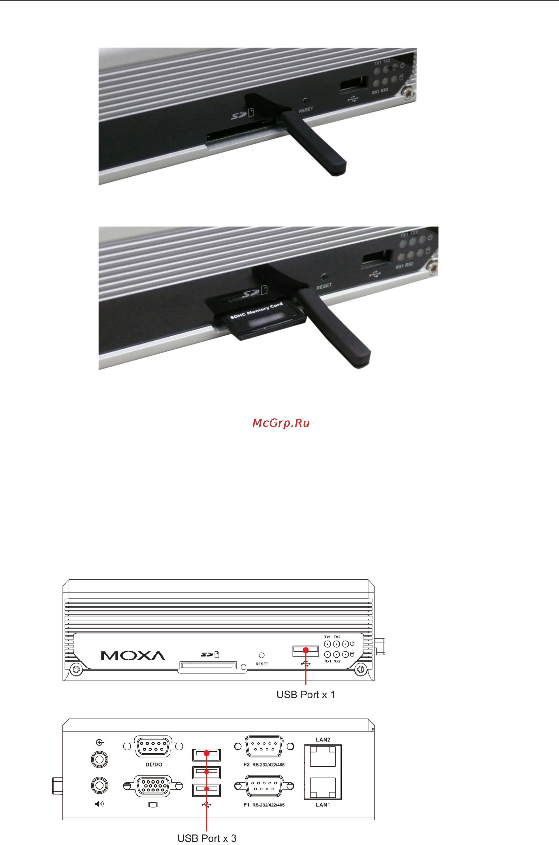 Moxa V2101-T-CE [17/34] Connecting to a usb device
