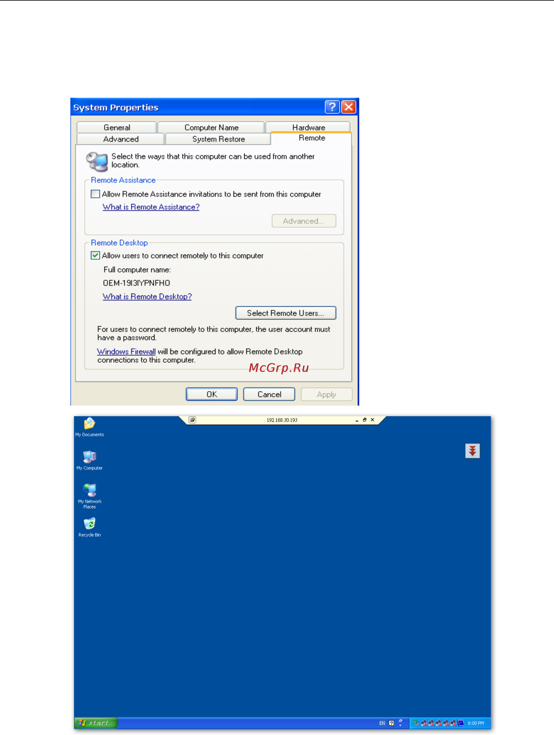 Moxa DA-681-I-DP-XPE [18/37] Remote desktop rdp