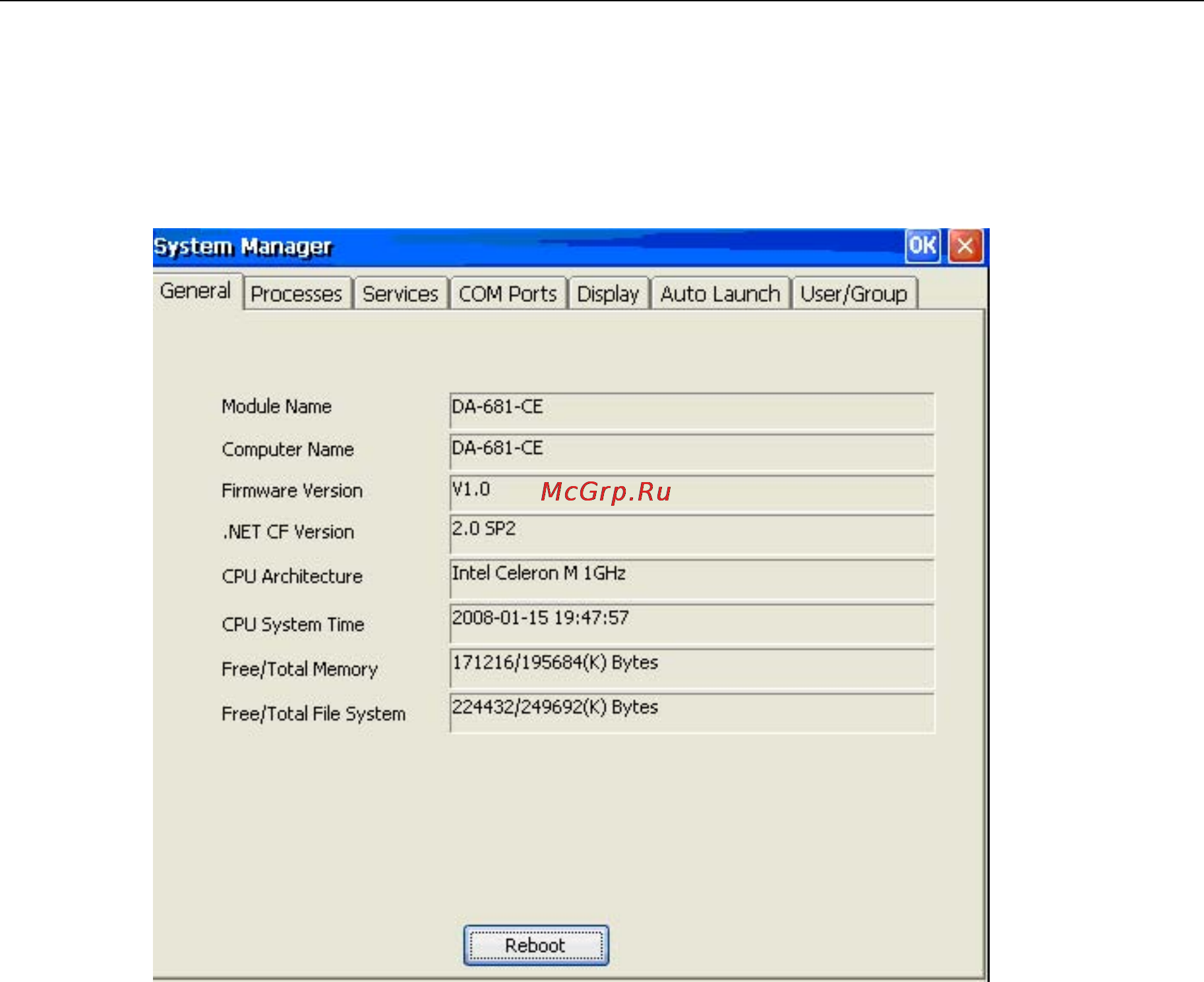 Moxa DA-681-I-DP-LX [29/47] System information