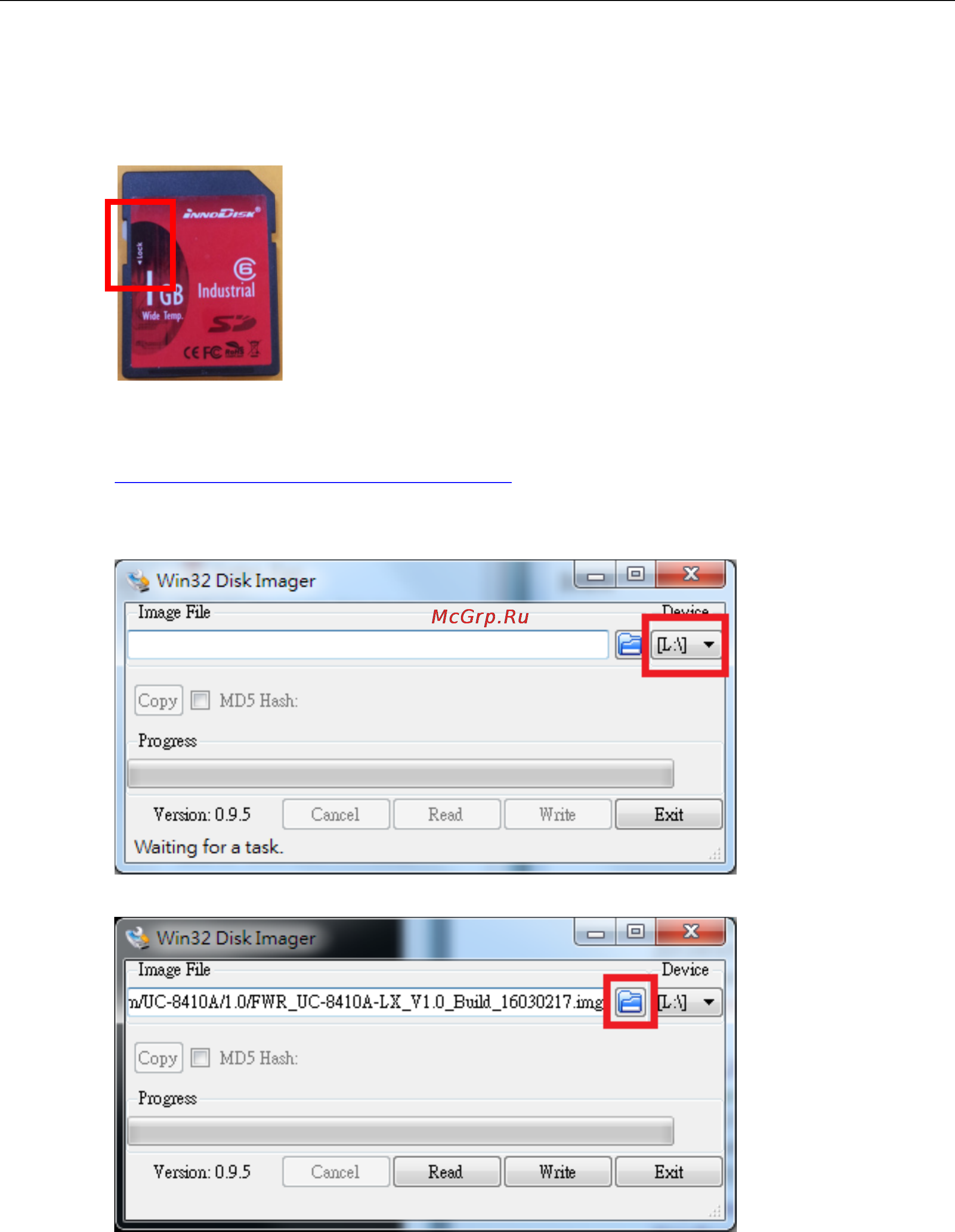 Moxa UC-8410A-T-LX [26/86] Creating a linux system image using a windows platform
