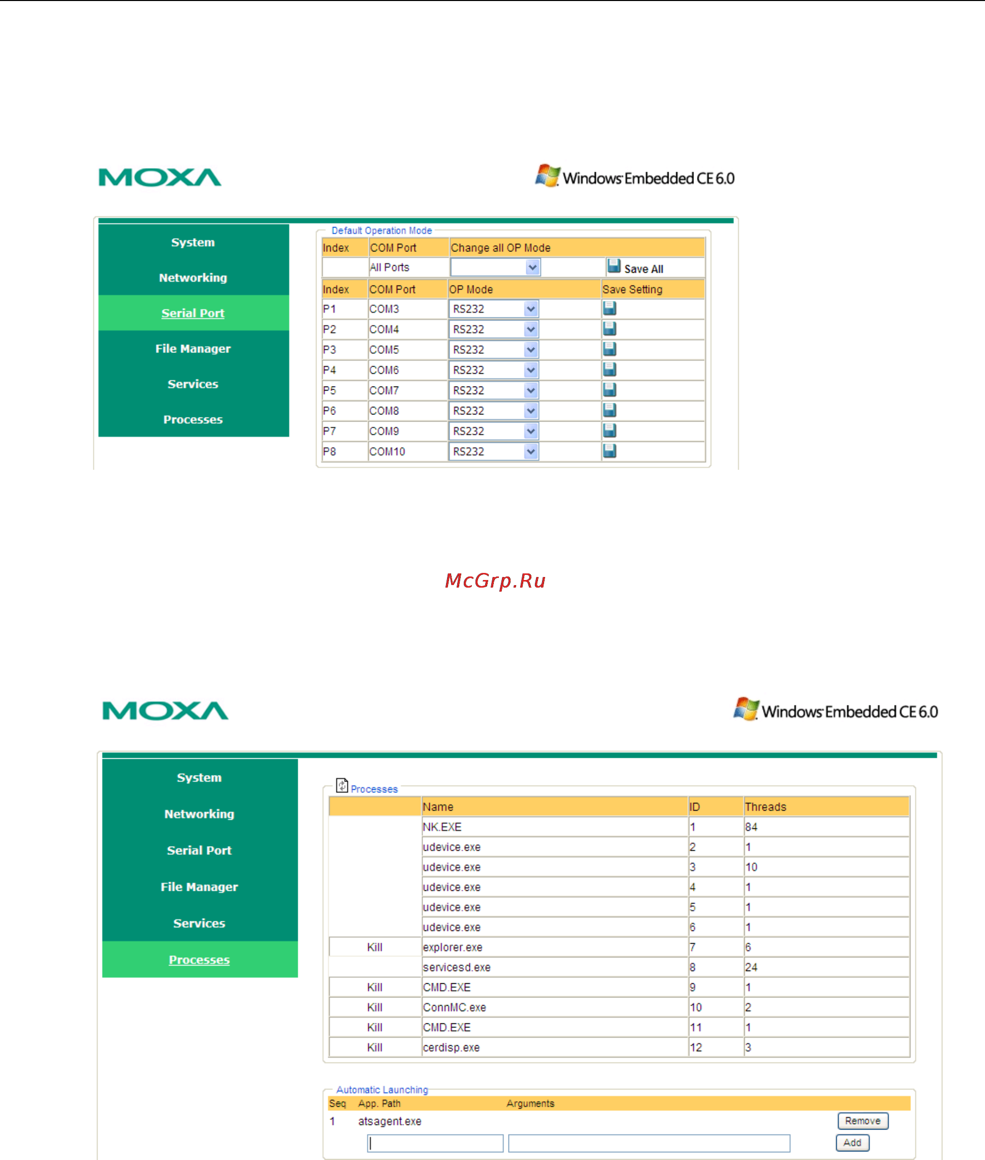 Moxa UC-8410-CE [33/48] Serial port configuration