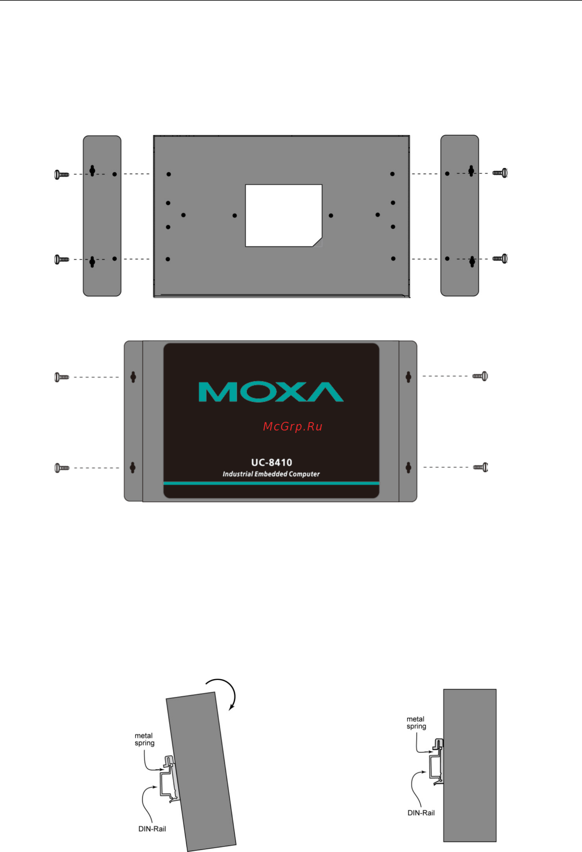 Moxa UC-8481-LX [22/32] Wall or cabinet mounting