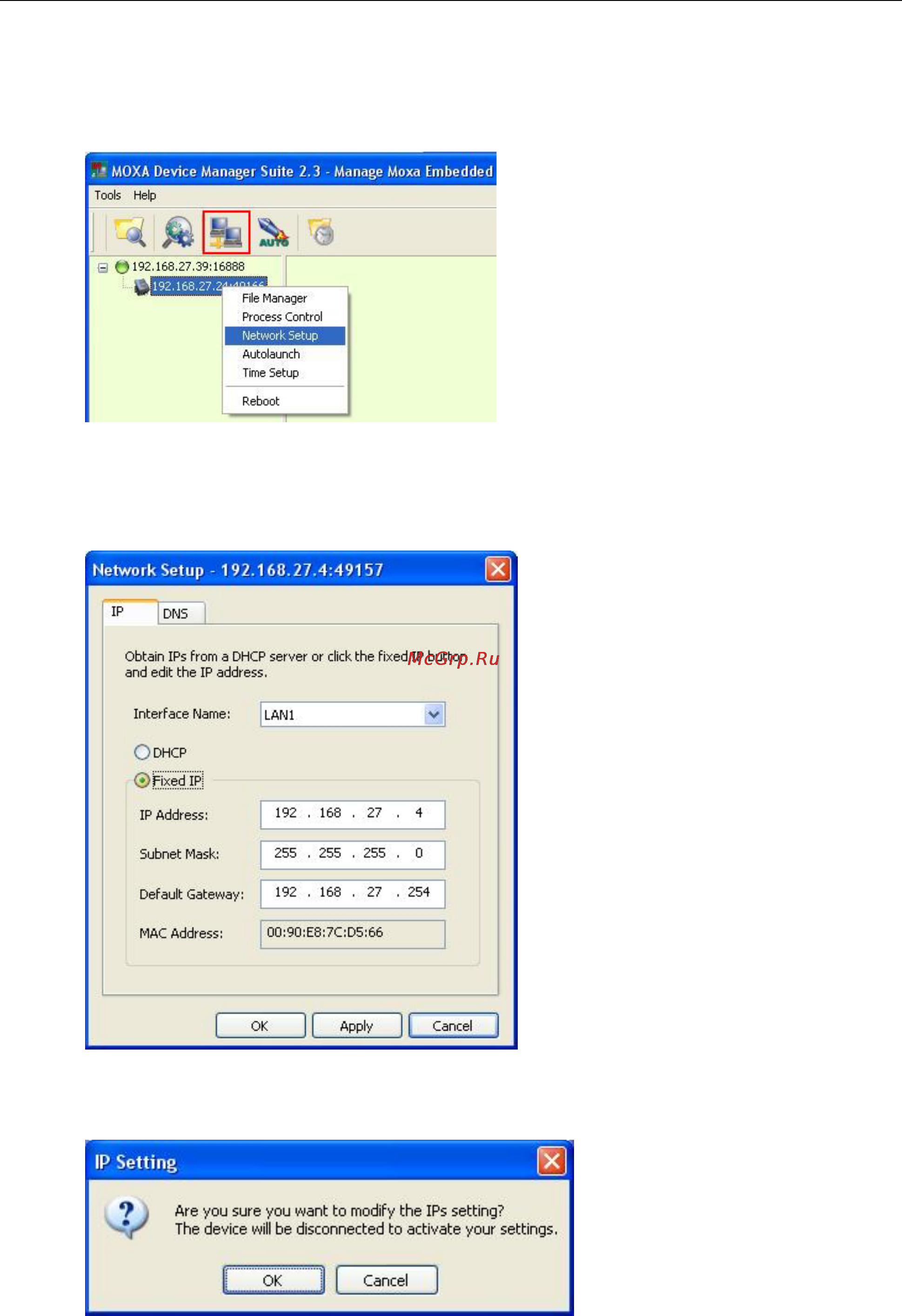 Moxa IA240-LX [26/29] Network setup