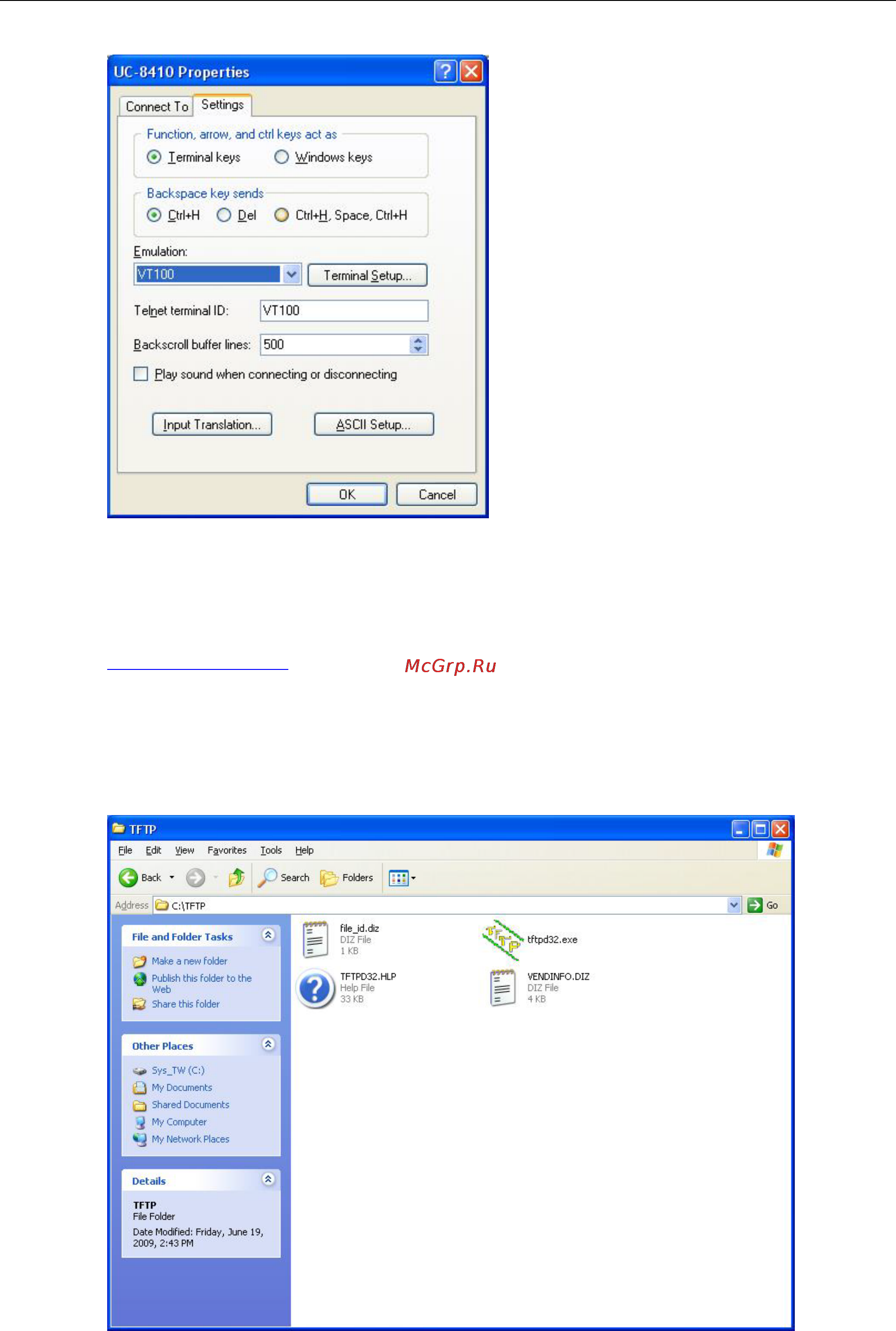 Moxa UC-8430-T-LX [78/90] B download and installation of the tftp program