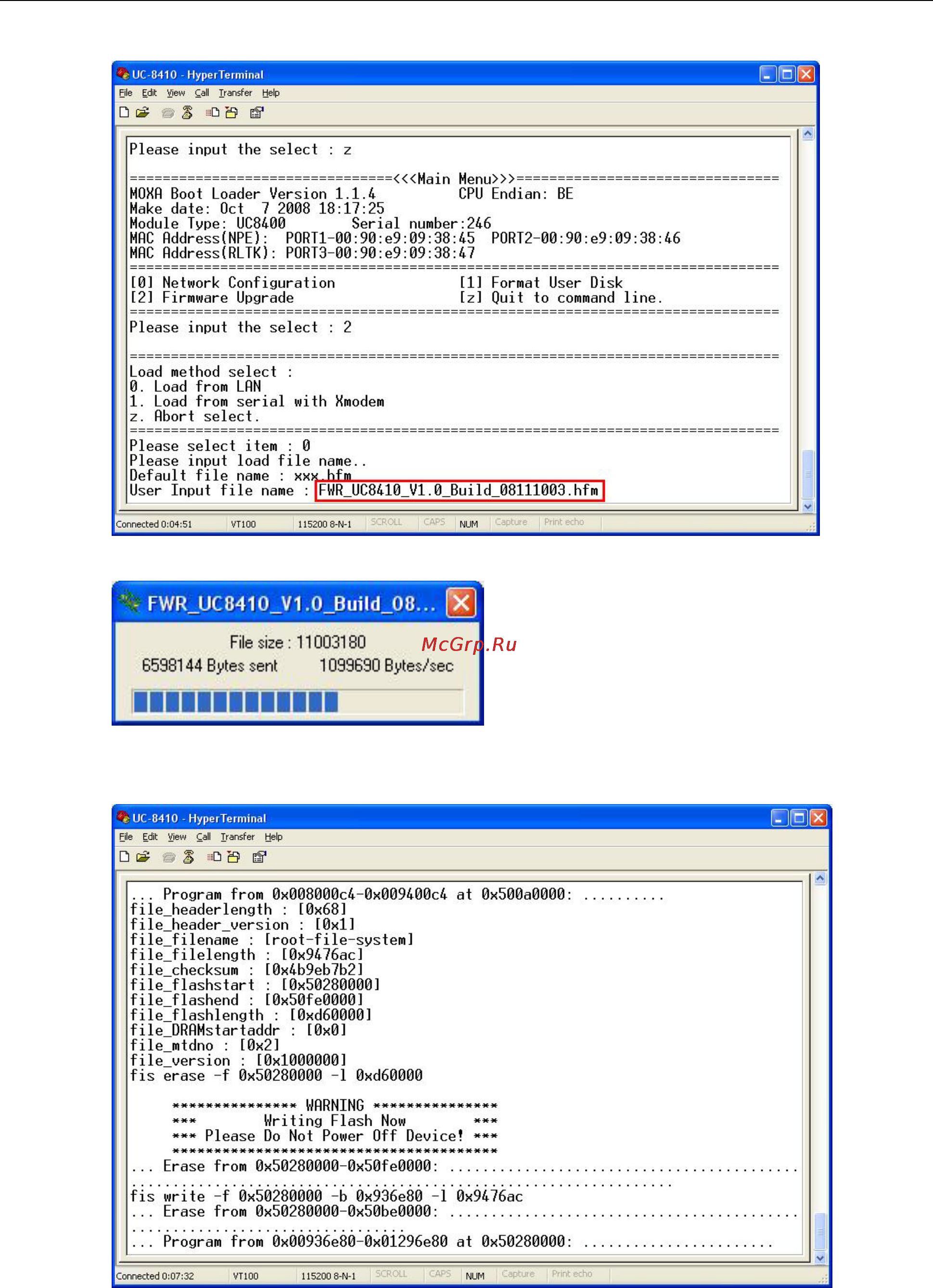 Moxa UC-8416-T-LX [86/90] Uc 8410 8416 8418 8430 firmware upgrade procedure
