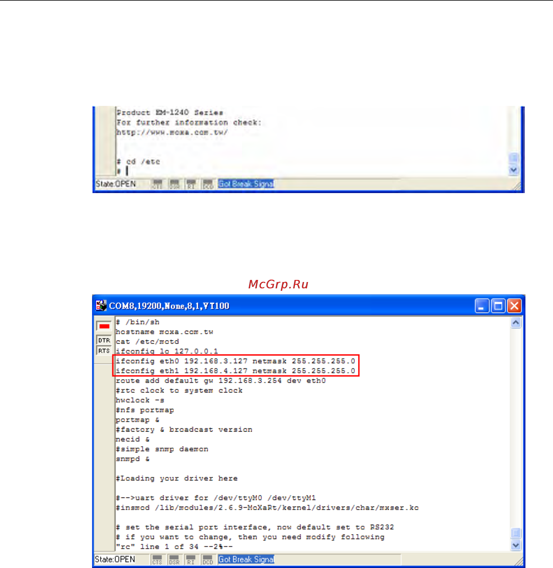 Moxa EM-1220-T-LX [20/57] Configuring the ethernet interface