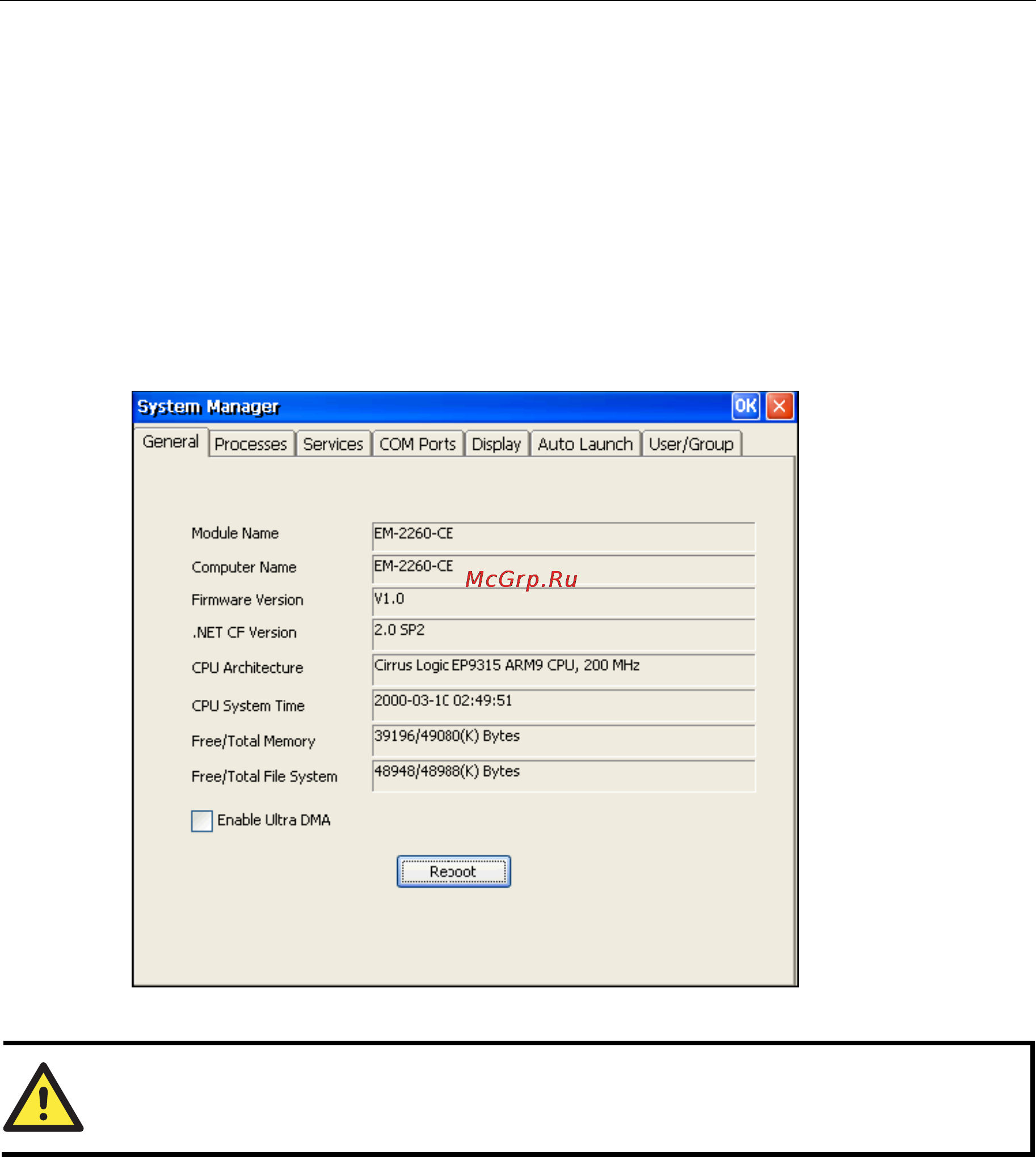 Moxa EM-2260-CE [16/39] System information