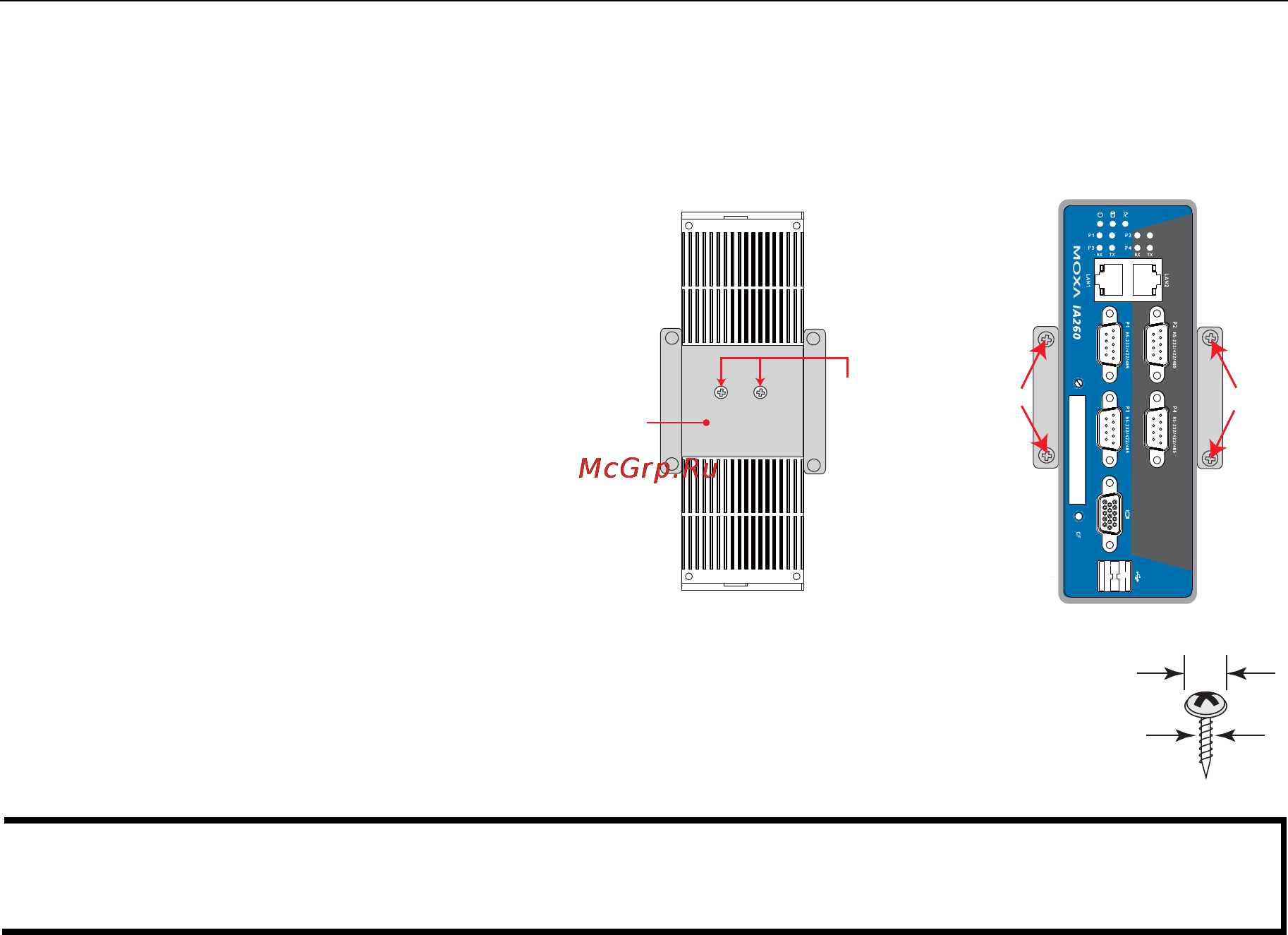 Moxa IA260-T-LX [15/24] Wall mounting optional