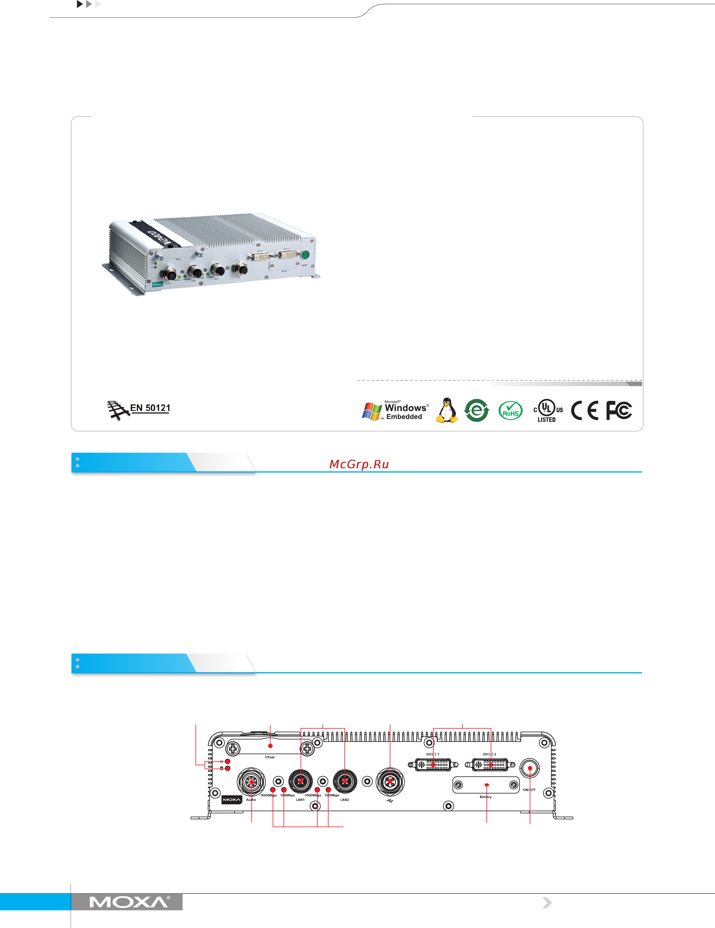 Moxa V2406A-C2 Технические характеристики онлайн