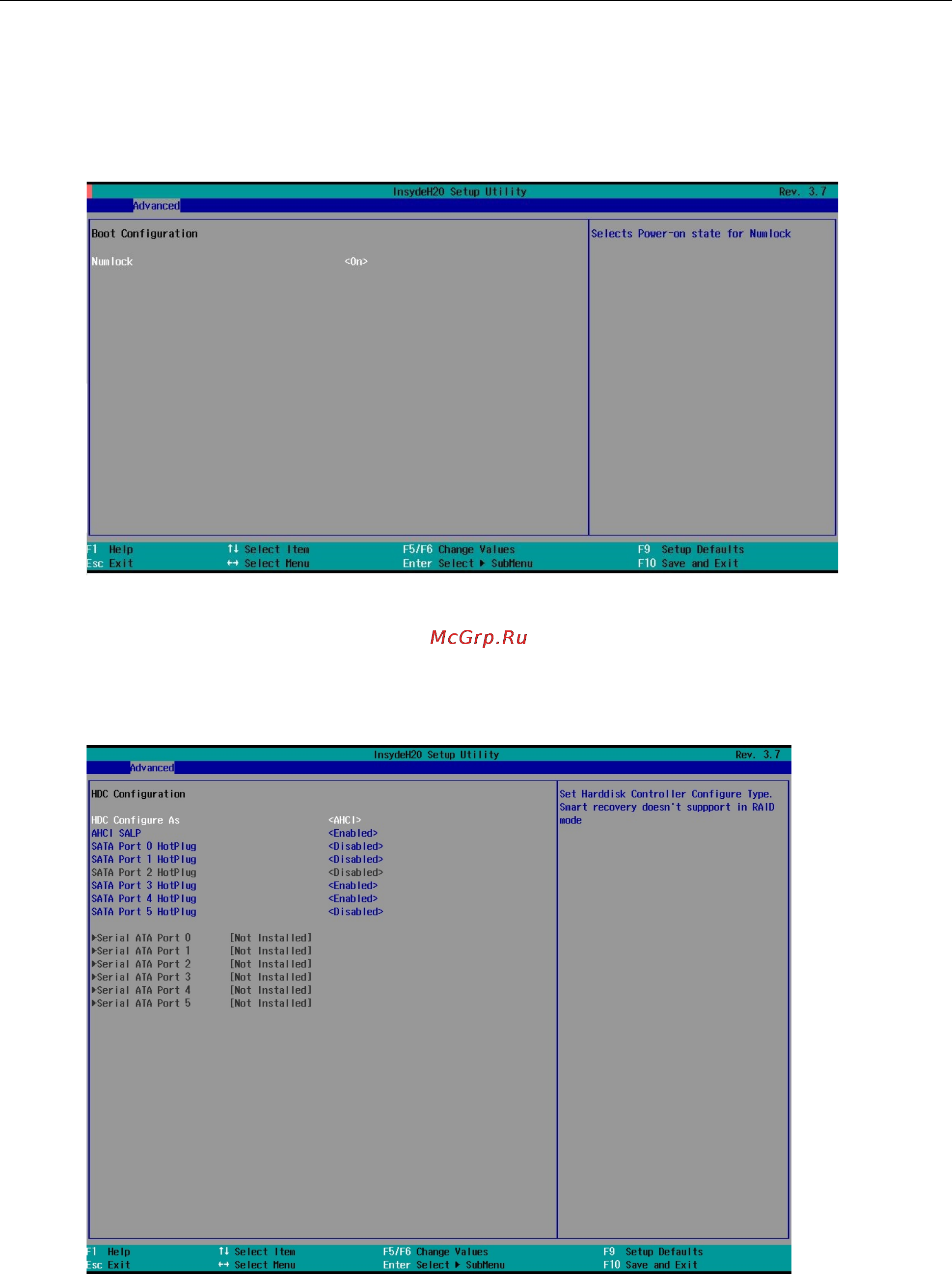 Moxa V2406A-C2-T-W7E [28/43] Serial ata port 0 to 5