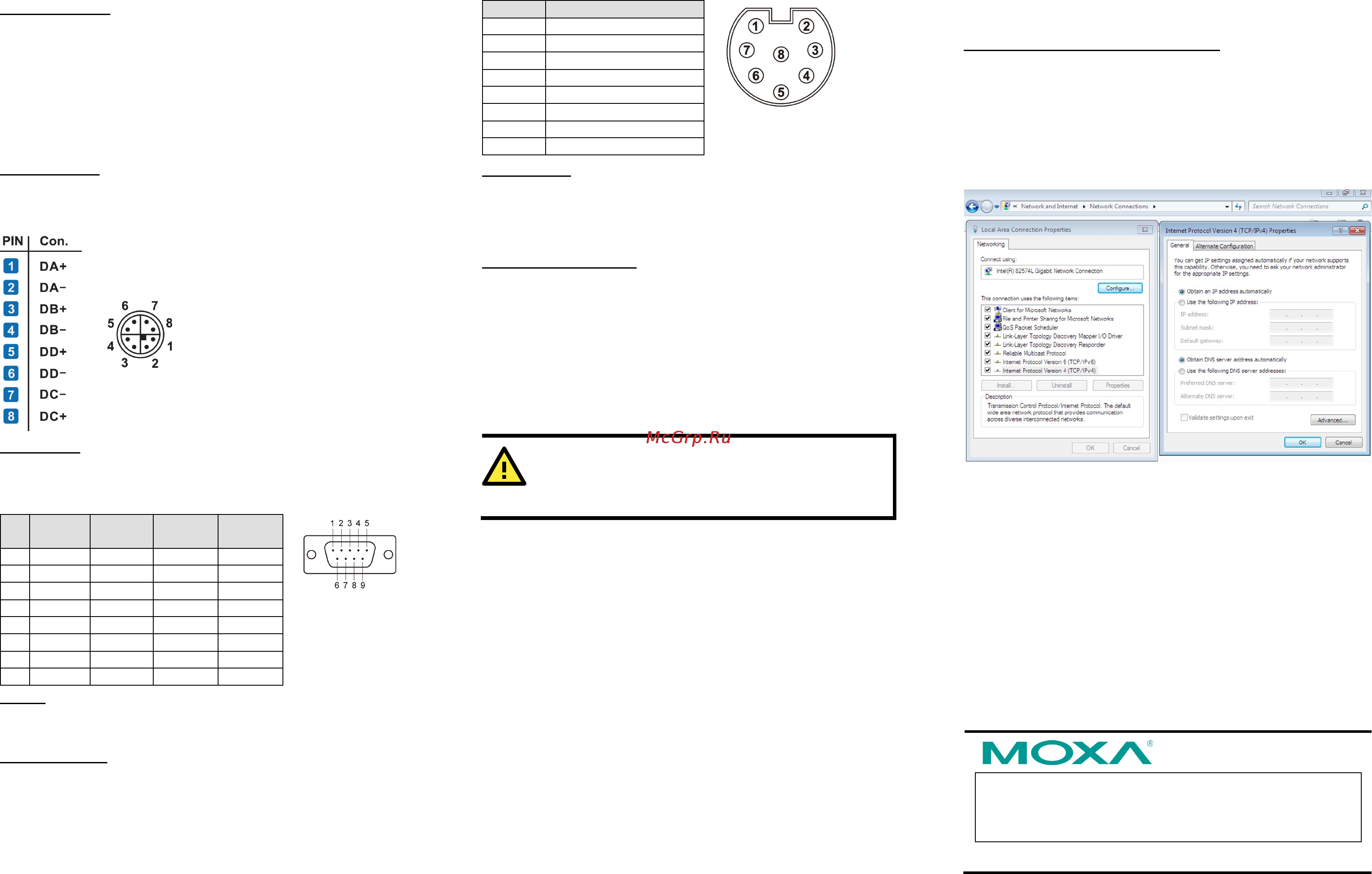 Moxa V2406A-C2-W7E [2/2] Attention