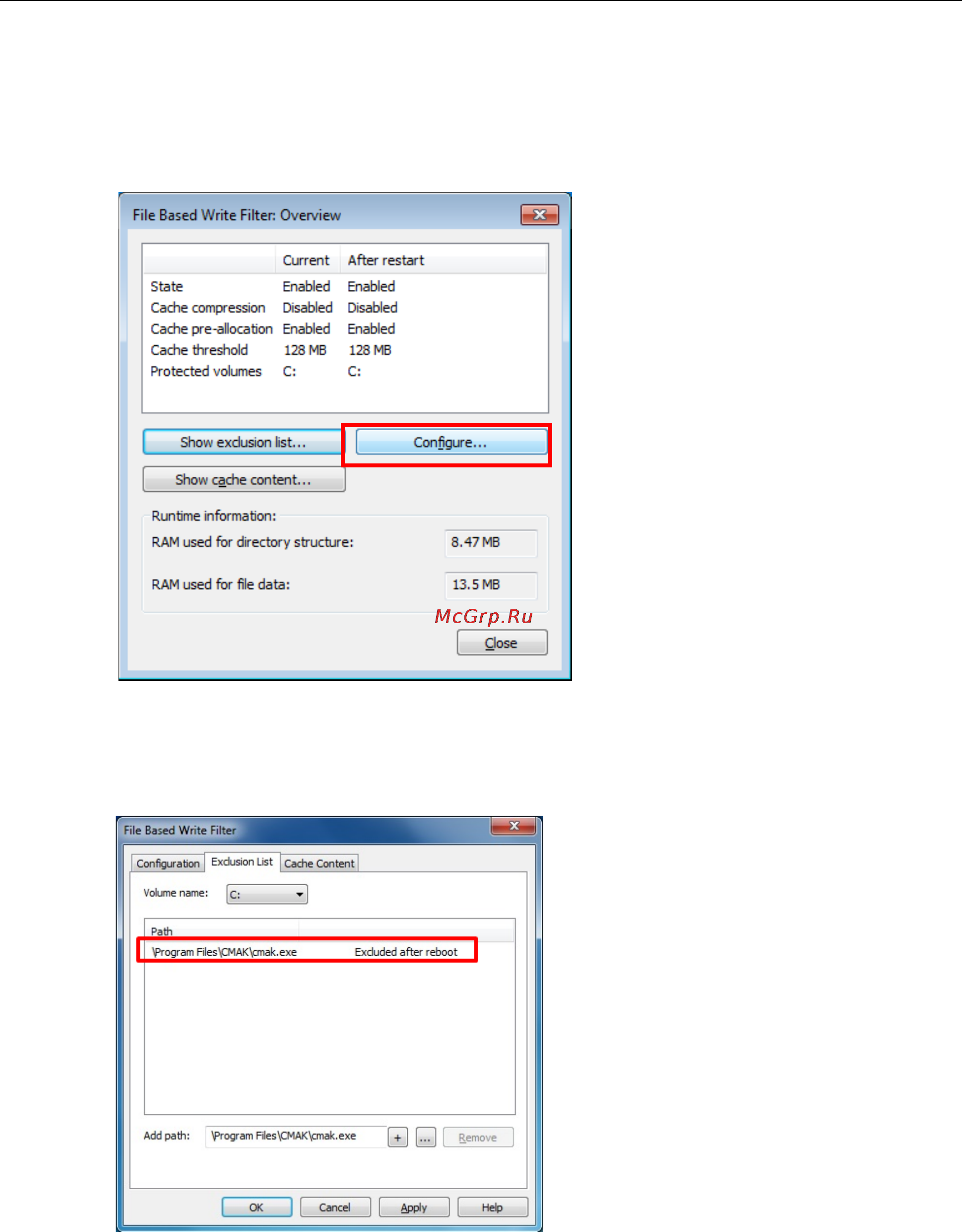 Moxa V2416A-C2-T [22/93] Excluding files from fbwf protection