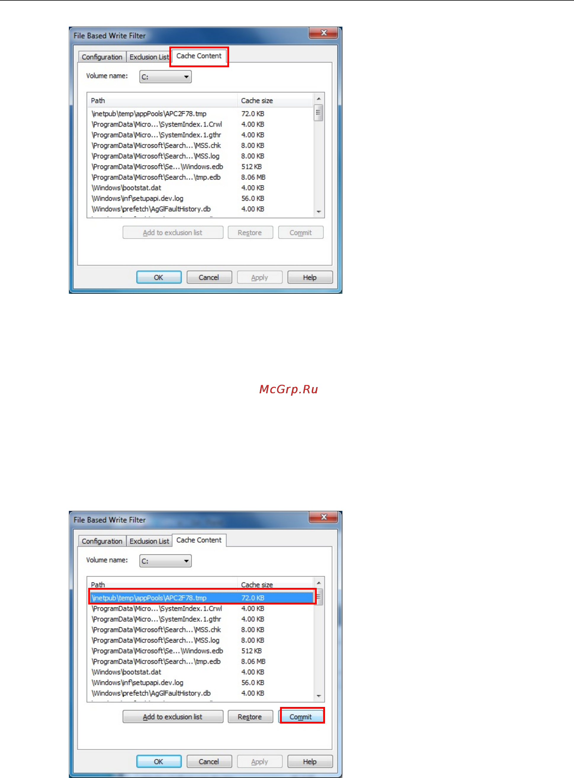 Moxa V2416A-C2-W7E [23/93] Managing temporary files cached in the overlay