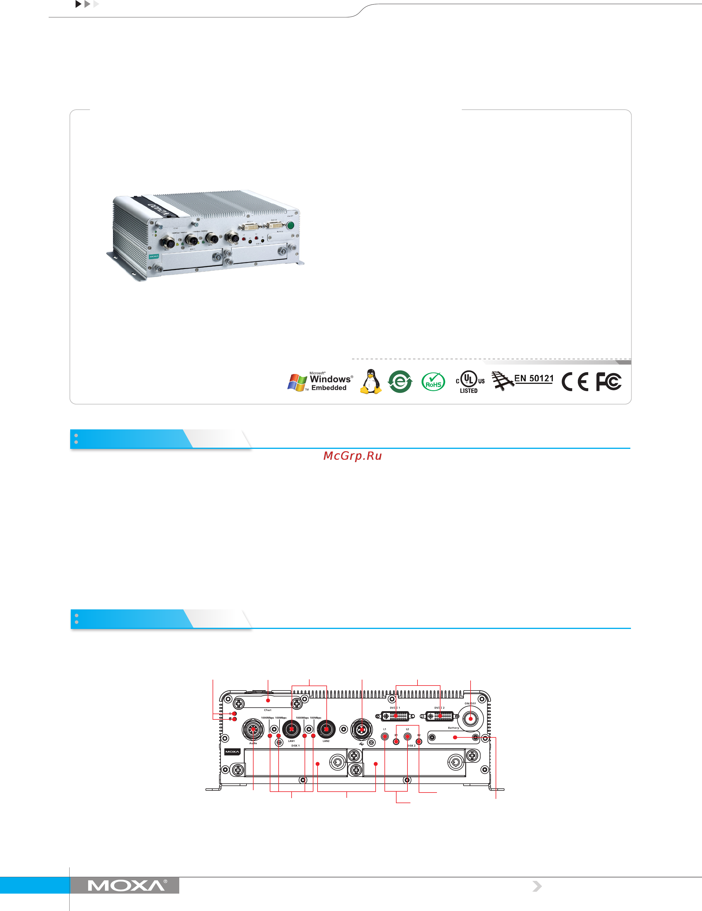 Moxa V2416A-C7 Технические характеристики онлайн