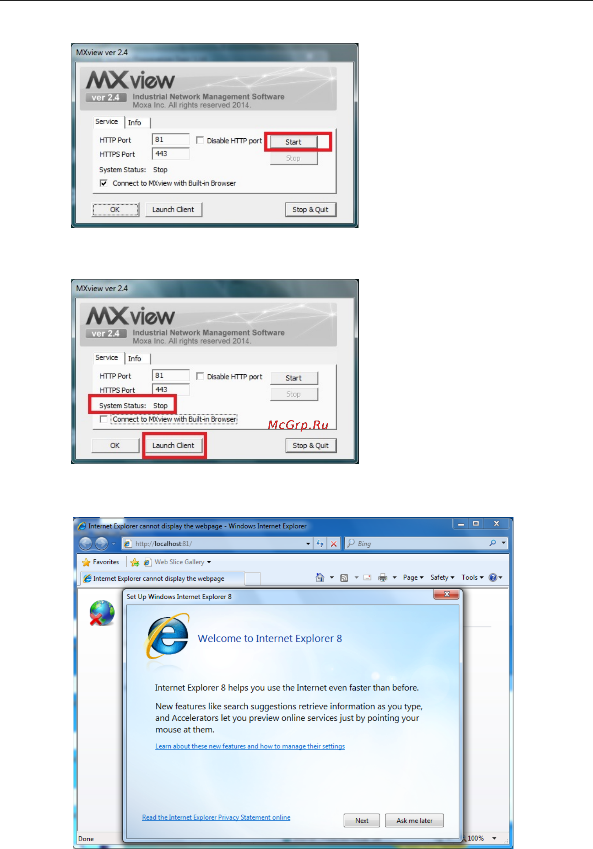 Moxa V2426A-C7-T-W7E [44/83] V2426a w7e series moxa synmap package