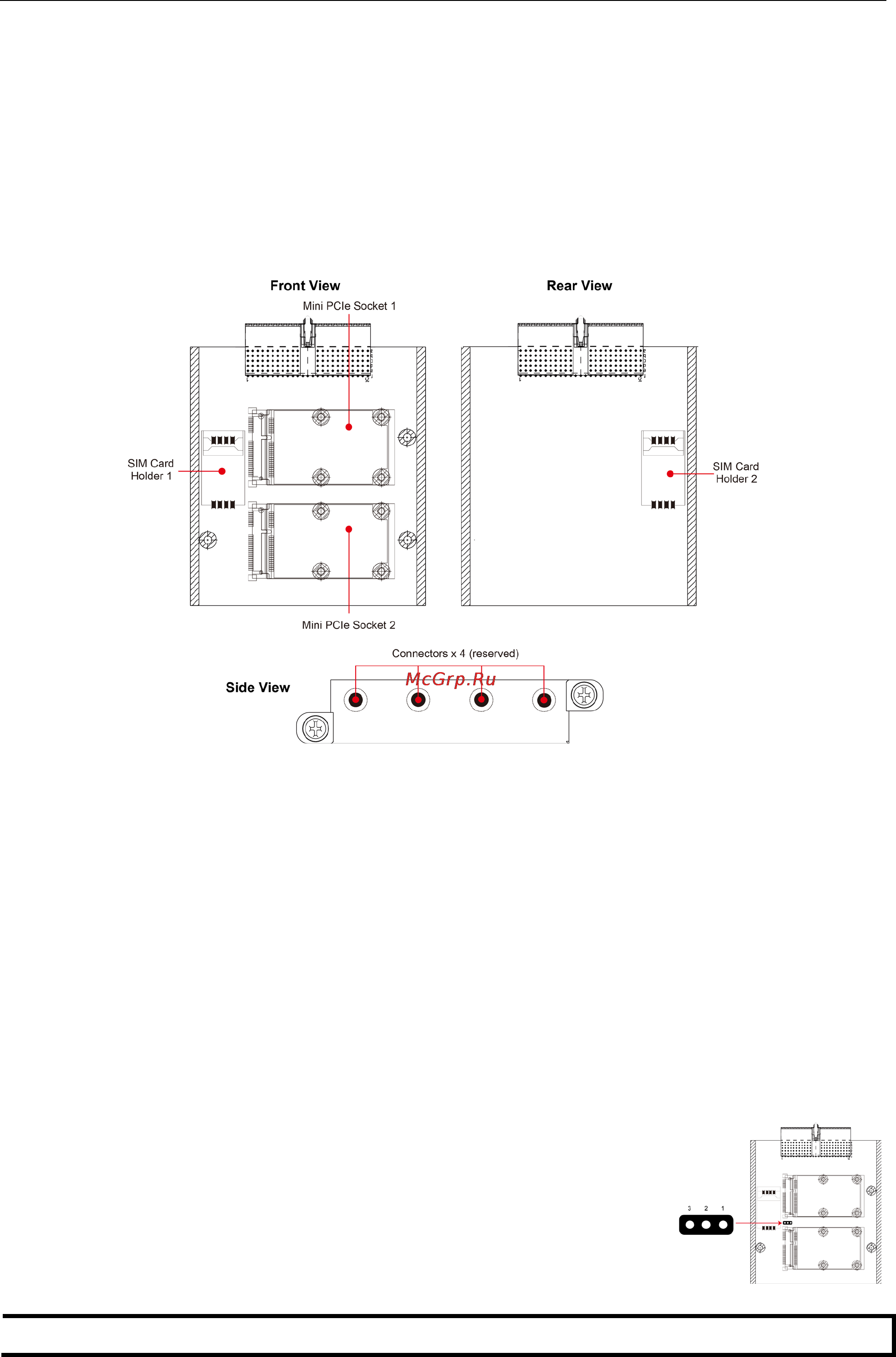 Moxa V2426A-C7-CT-T [16/88] Epm dk02 module 2 mini pcie sockets