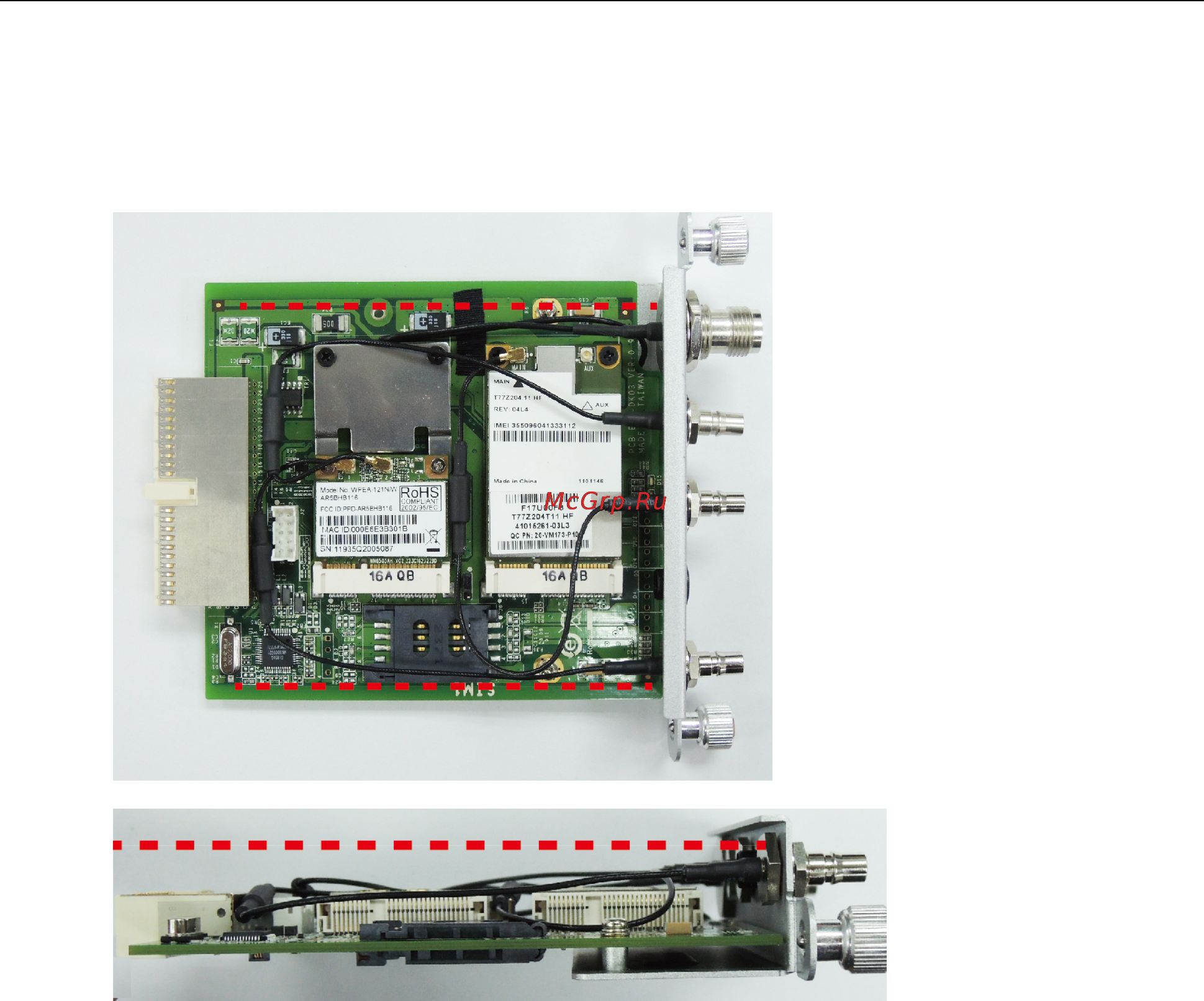 Moxa V2426A-C2-T-W7E [20/88] Arranging cables on the wi fi or cellular modules