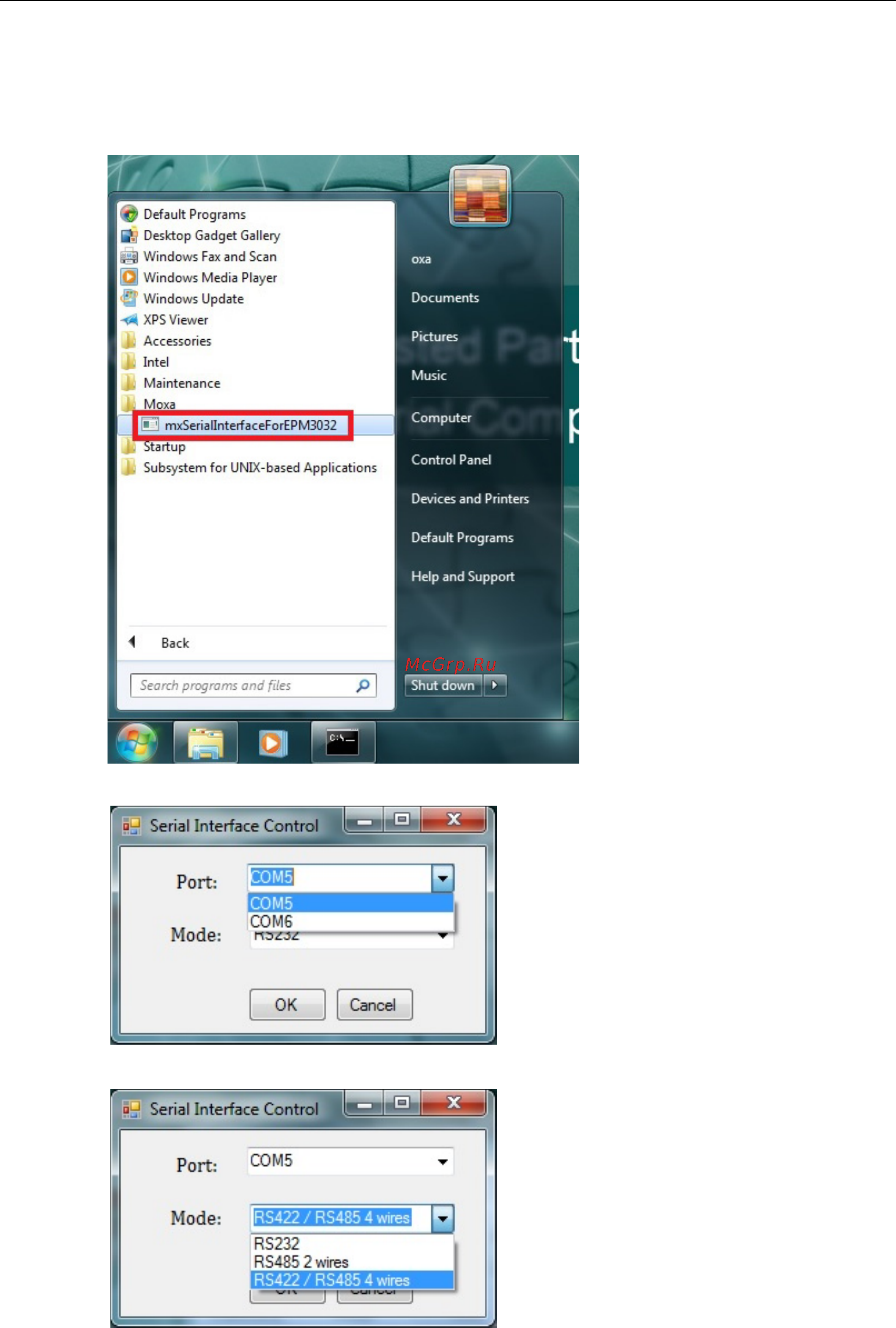 Moxa V2426A-C7 [86/88] Configuring uart mode