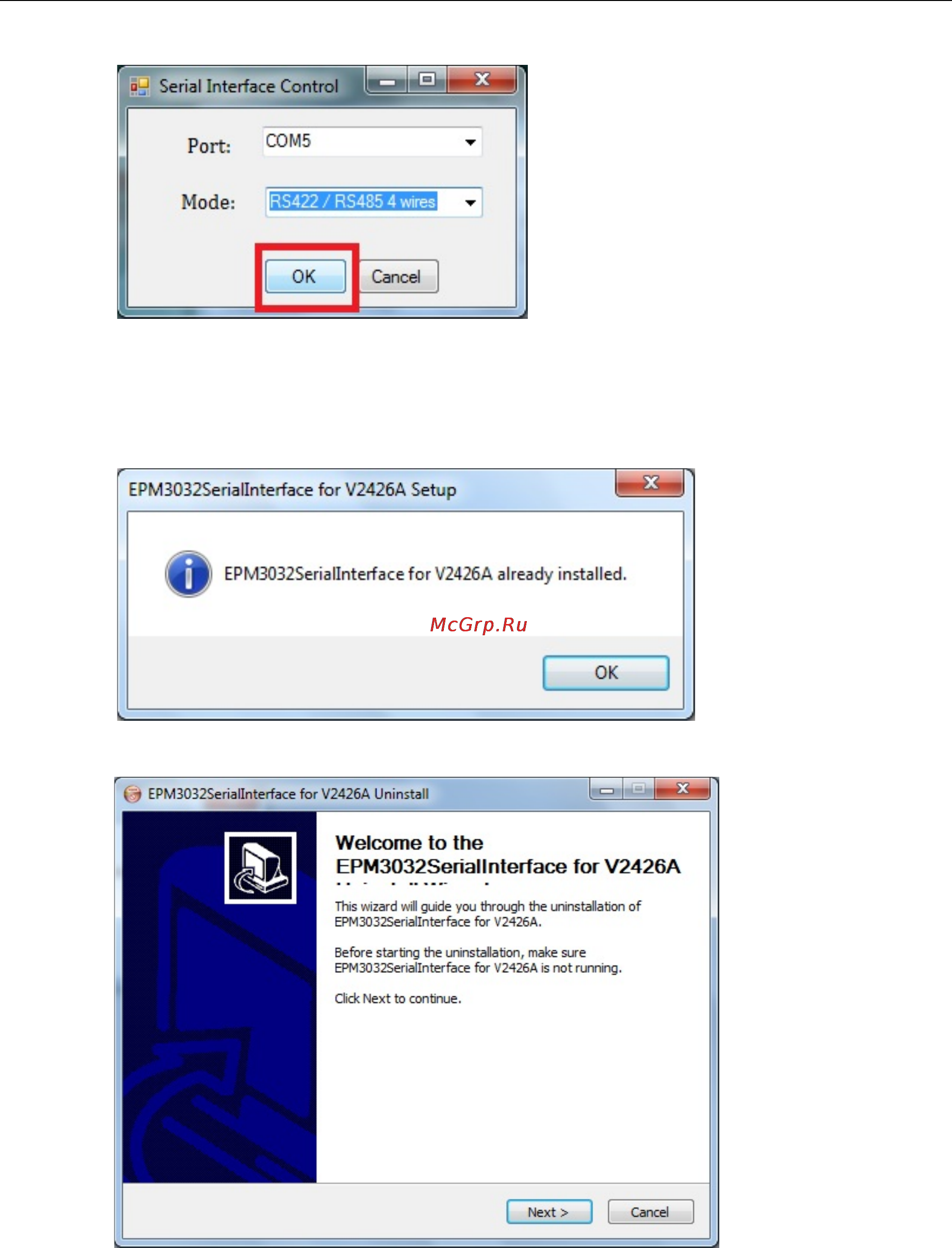 Moxa EPM-DK02 [87/88] Uninstalling mxserialinterface for the epm 3032