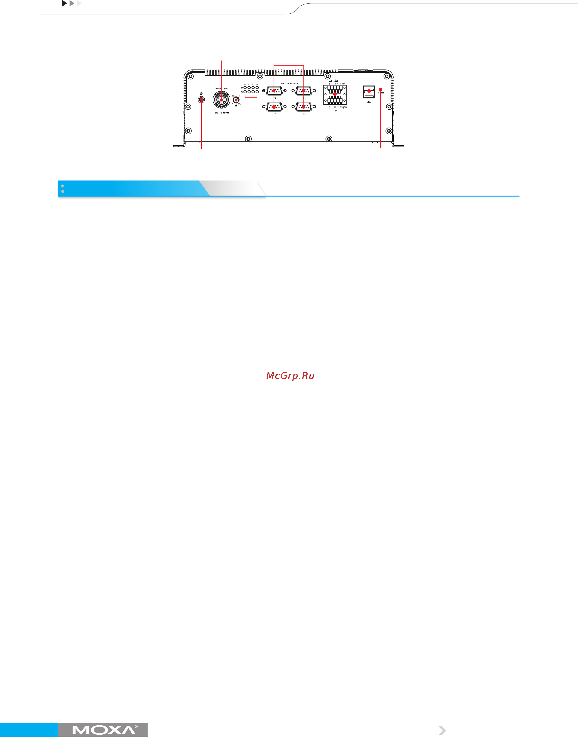 Moxa V2426A-C7-T-W7E [2/7] Hardware specifications