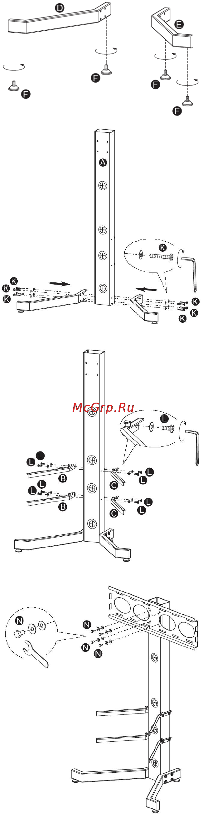 Escada ES-S105 [4/9] Assembling manual