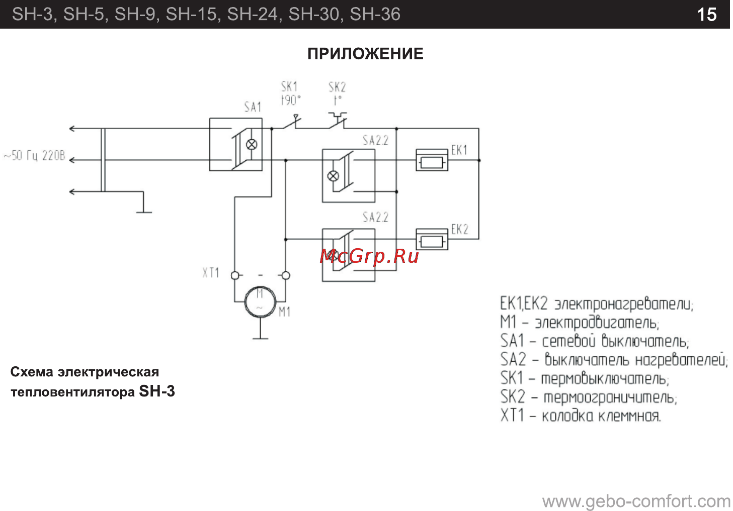 GEBO SH-3 [15/21] Страница 15