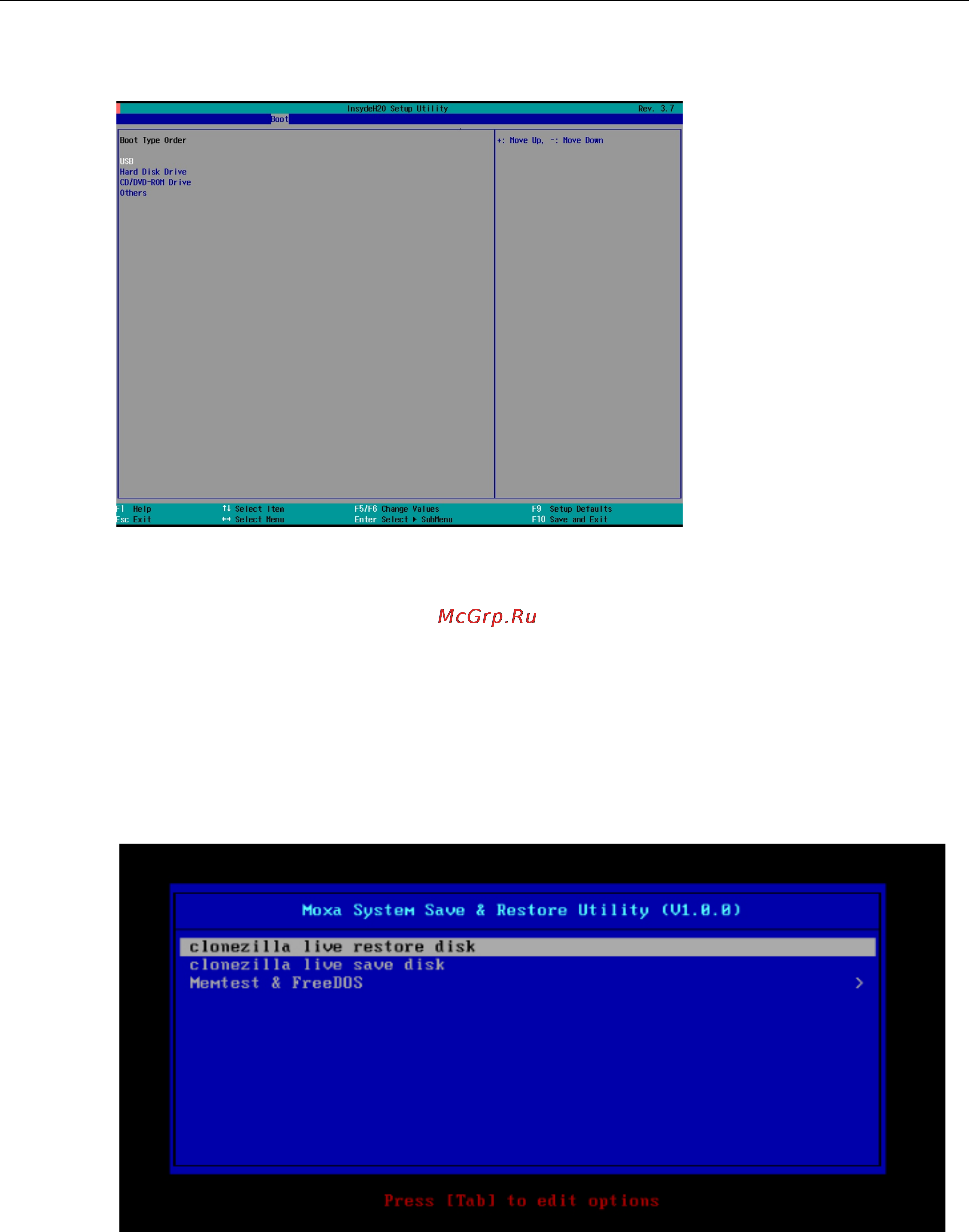 Moxa V2616A-C7-CT-T-W7E [88/100] V2616a w7e series system recovery