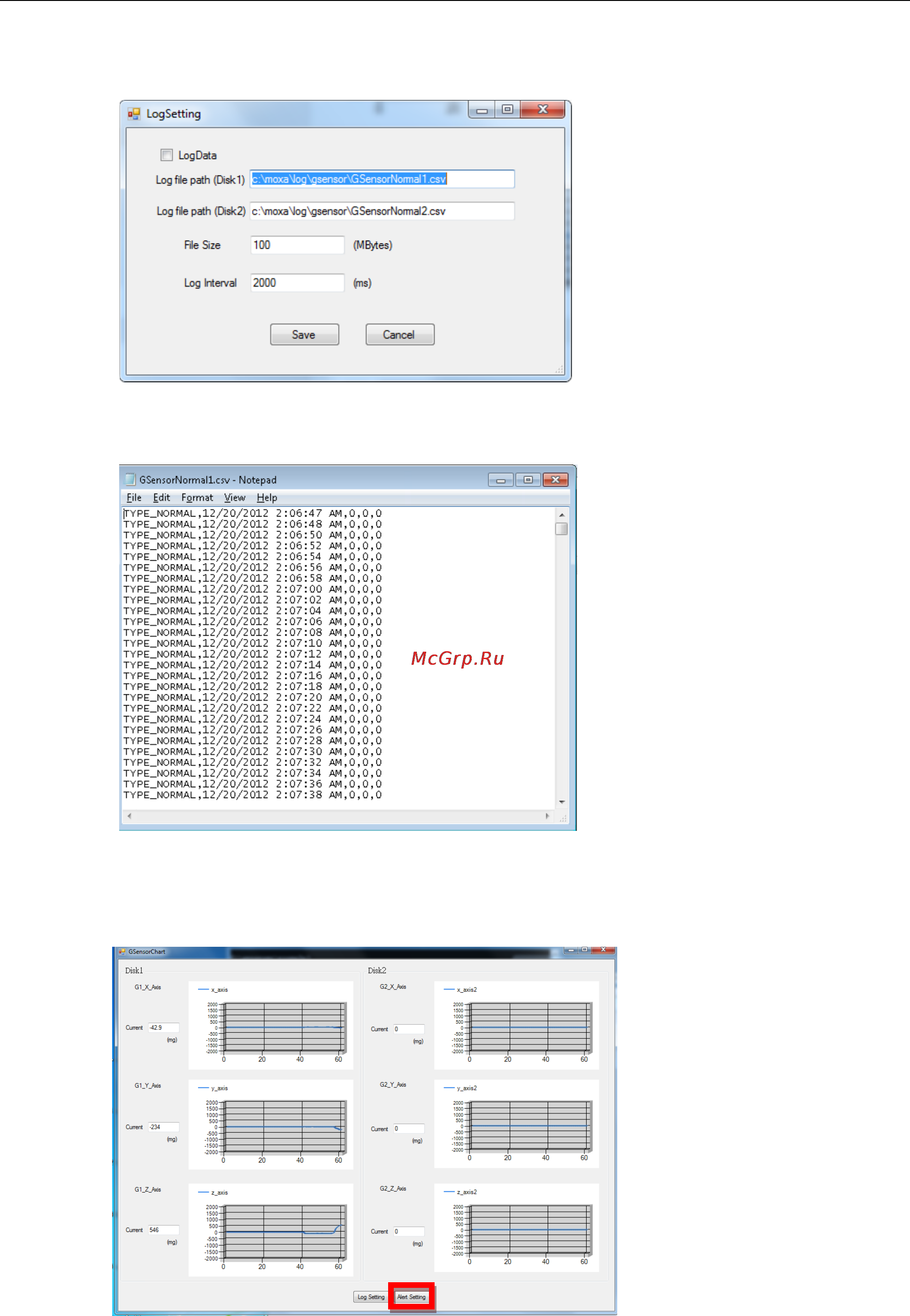 Moxa TC-6110-CT-T-W7E [23/74] Configuring the g sensor to signal an alarm