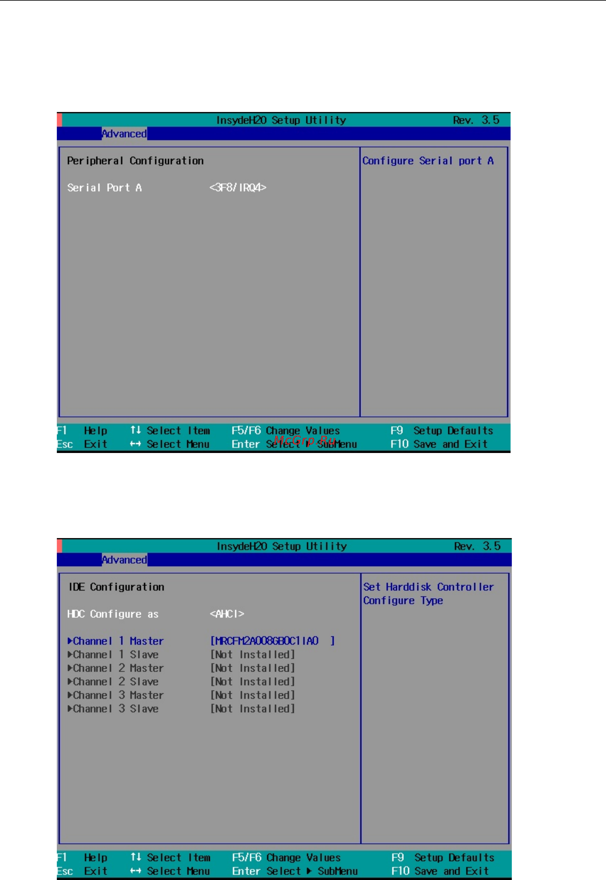 Moxa TC-6110-CT-LX [33/46] Tc 6110 series hardware bios setup